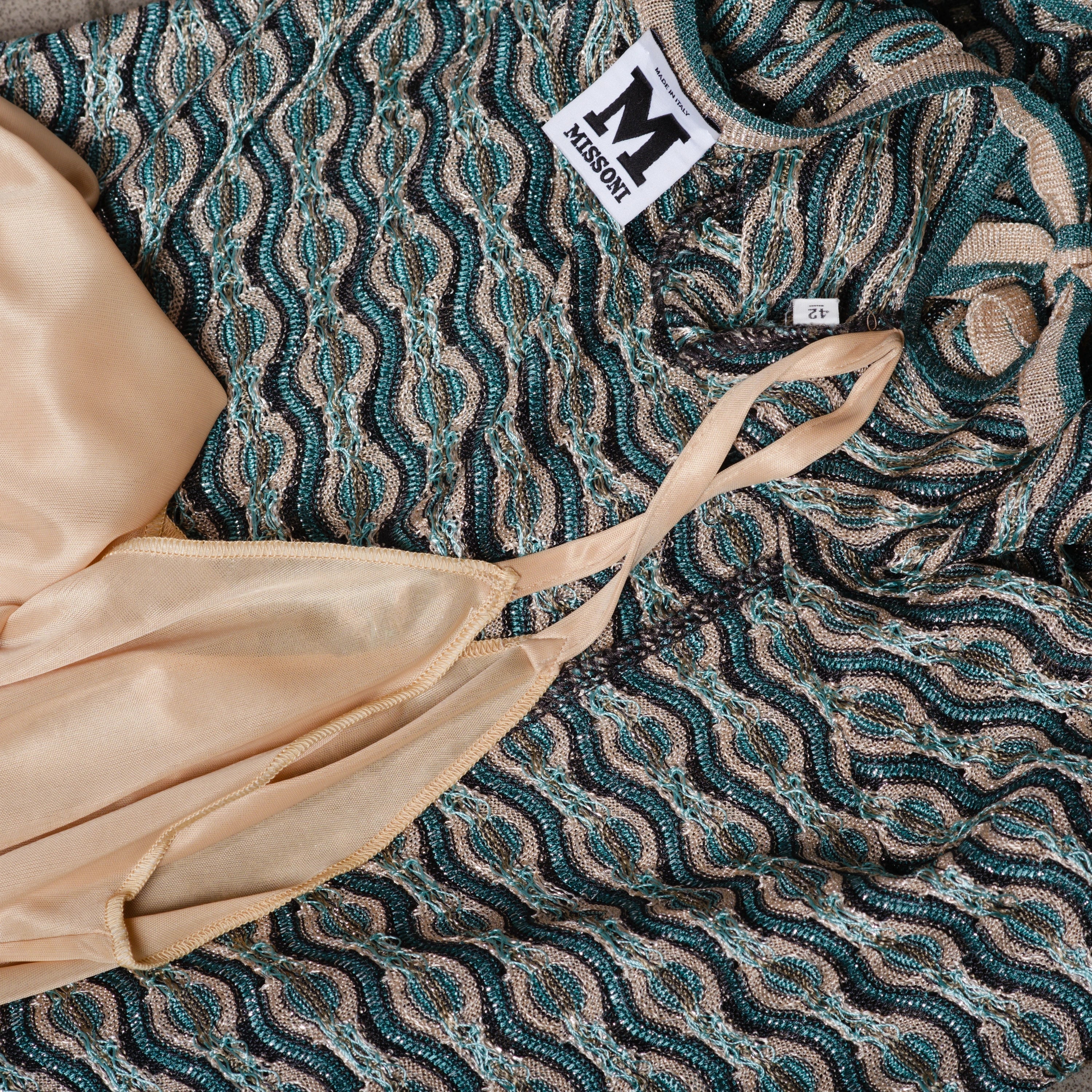 Missoni Green And Pink Mini Dress - '10s - Image 13
