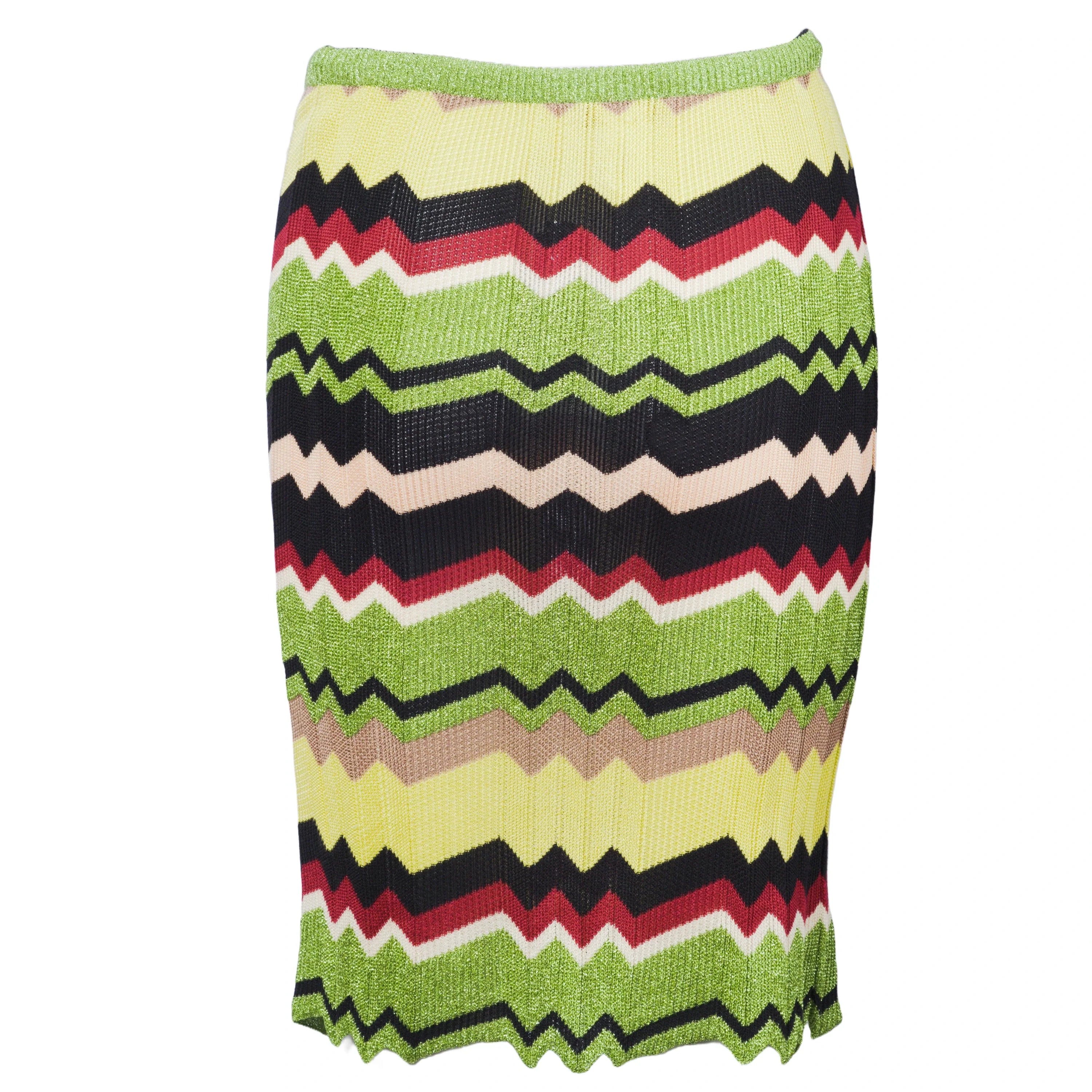 Missoni Zigzag Knitted Skirt - '00s - Image 13
