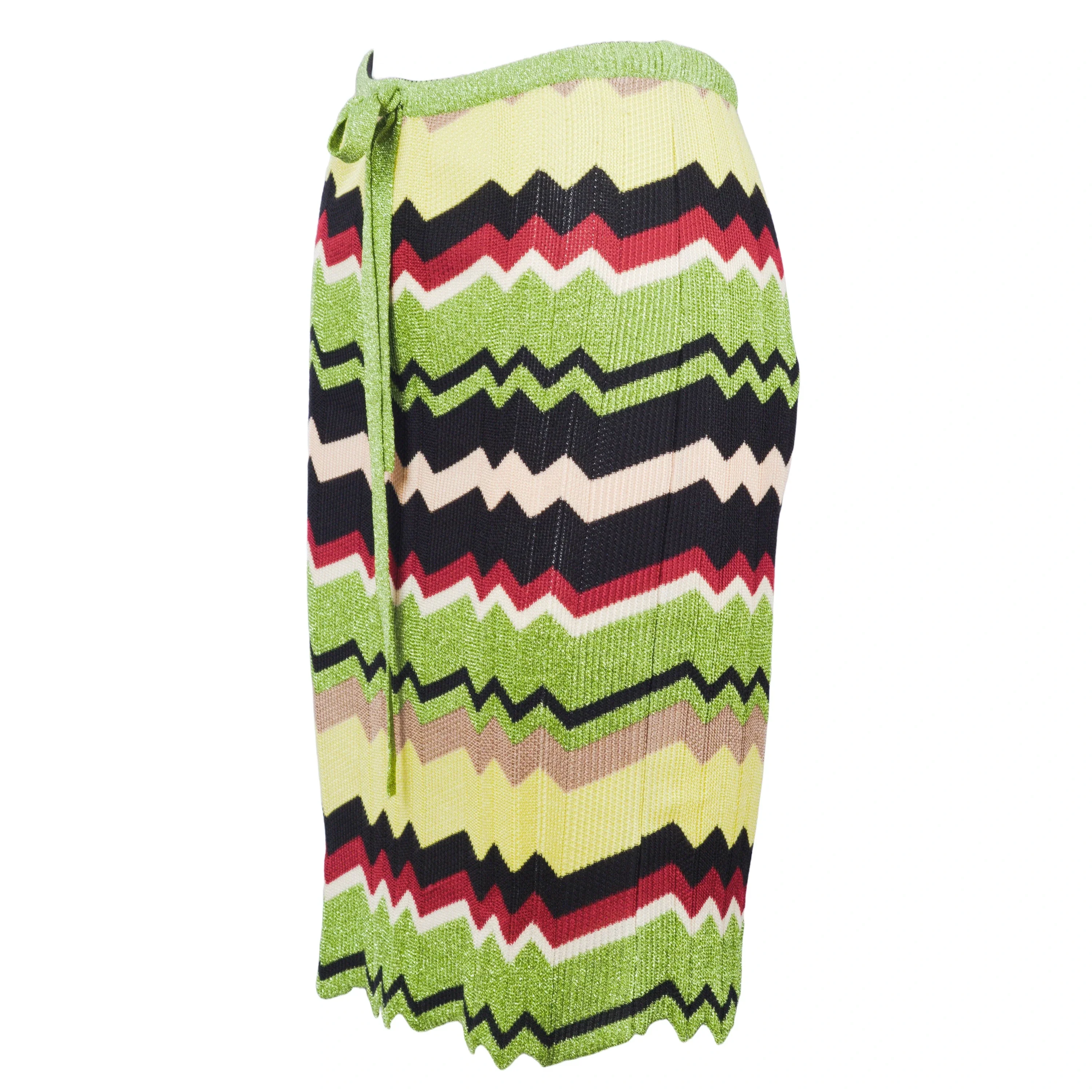 Missoni Zigzag Knitted Skirt - '00s - Image 2