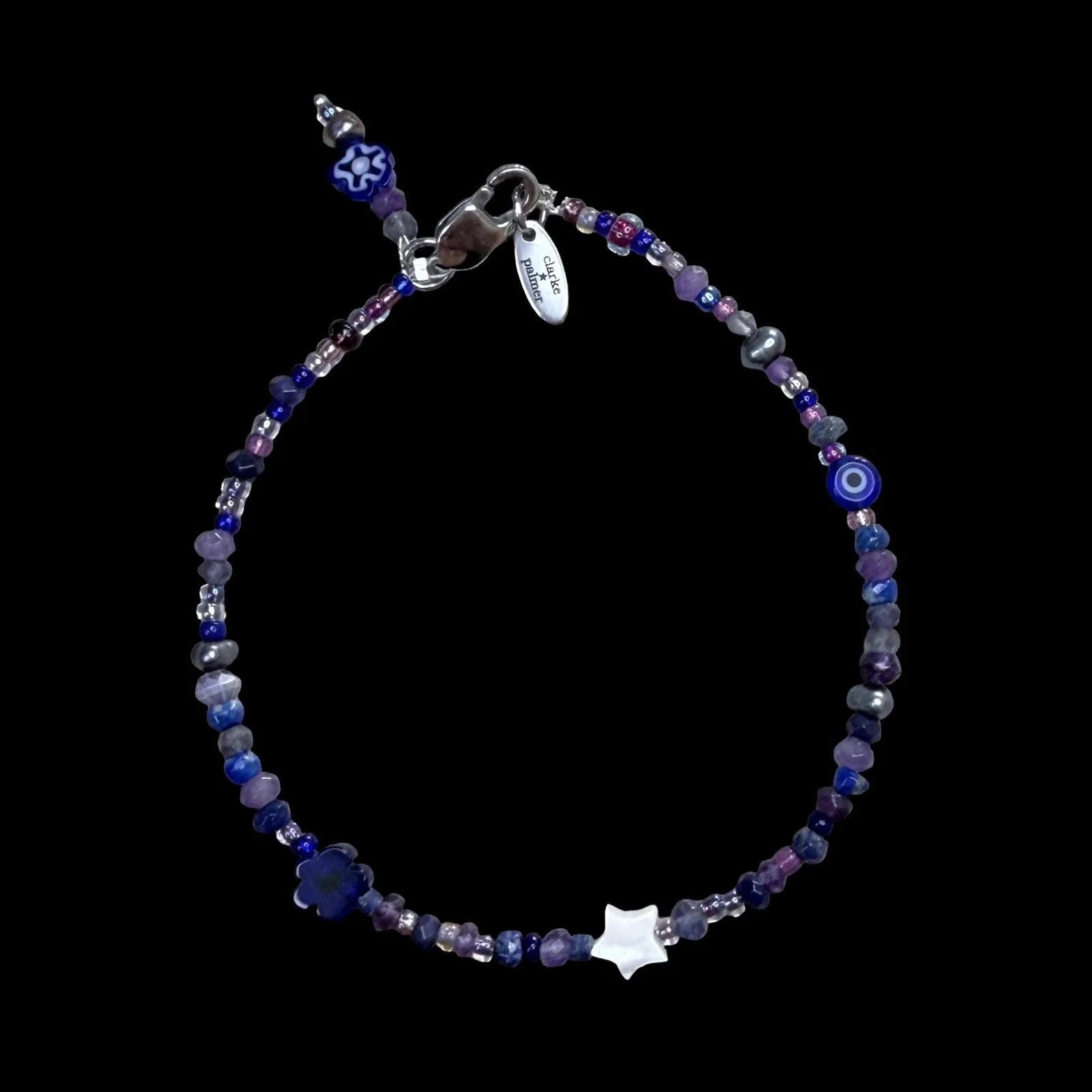Moon Glow Gemstone Anklet - Image 3
