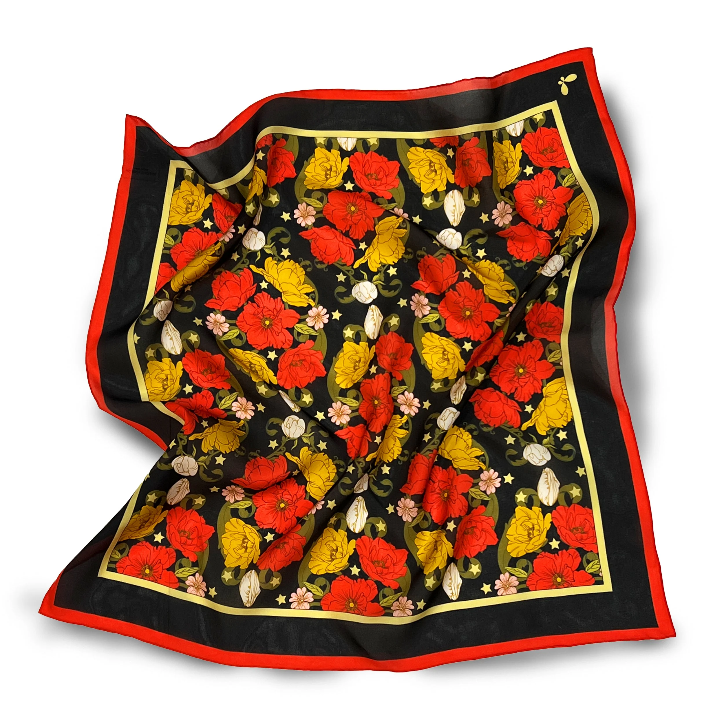 Night Bloom Silk Bandana - Image 22