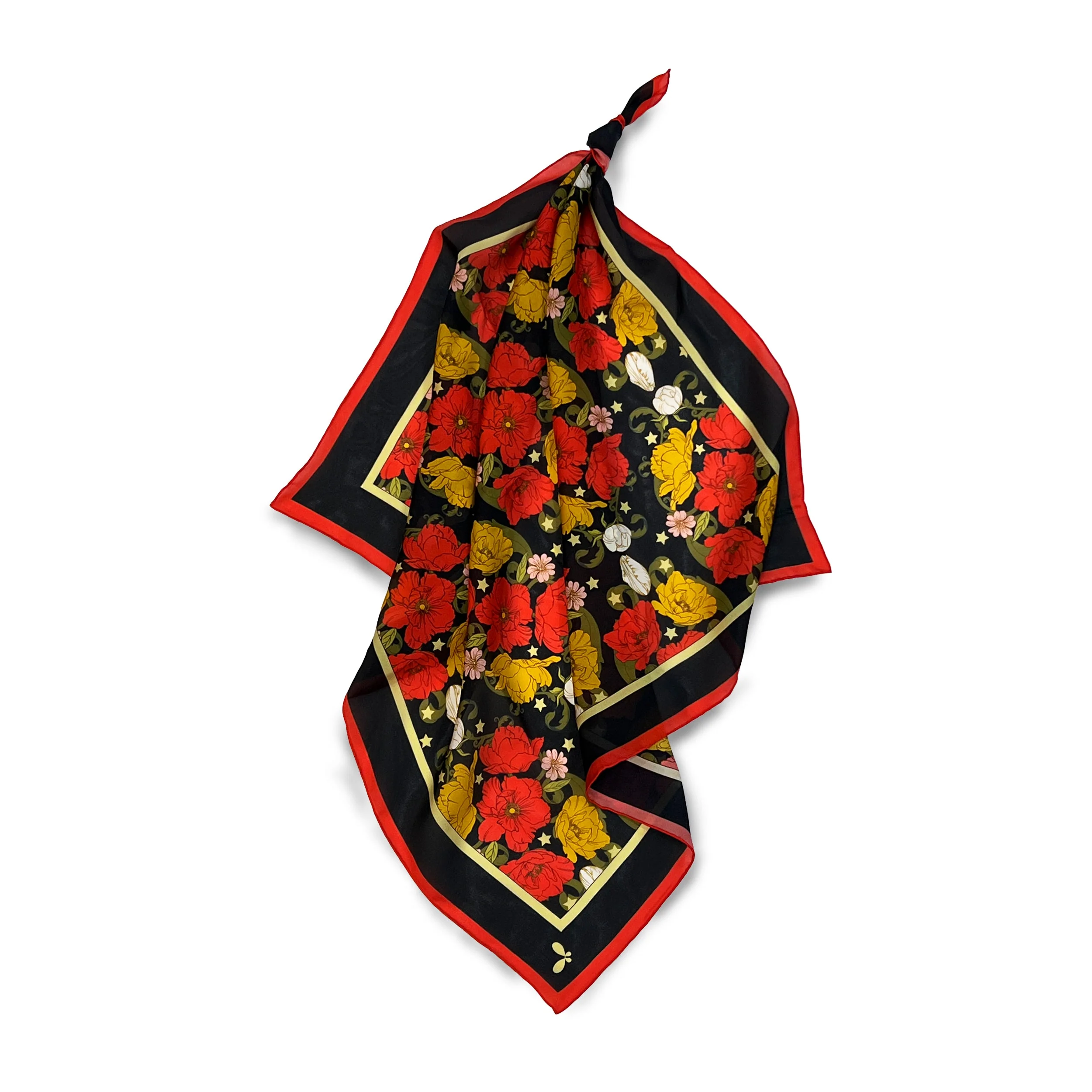 Night Bloom Silk Bandana - Image 61