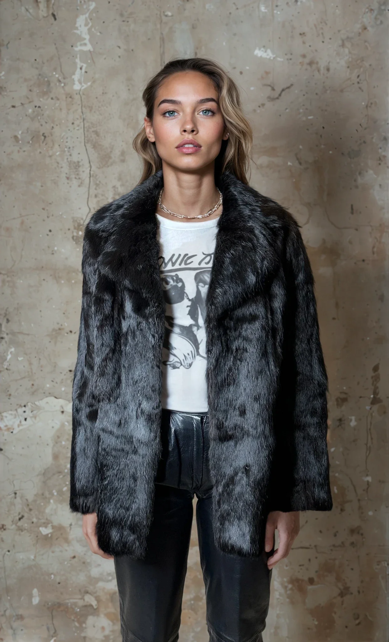 Original Vintage 1970's Dark Brown Fur Coat UK 8 - 14 - Image 3
