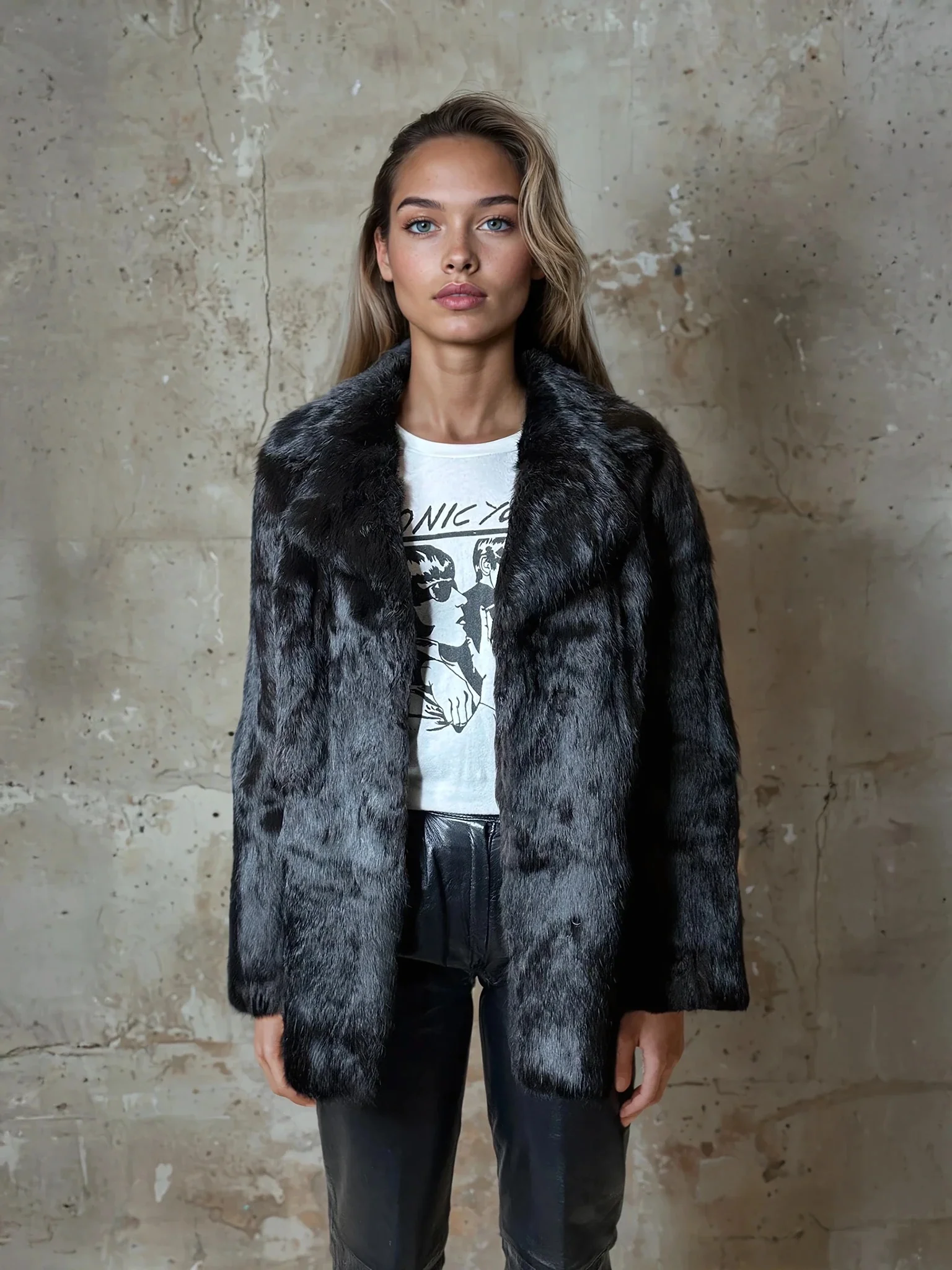 Original Vintage 1970's Dark Brown Fur Coat UK 8 - 14 - Image 4