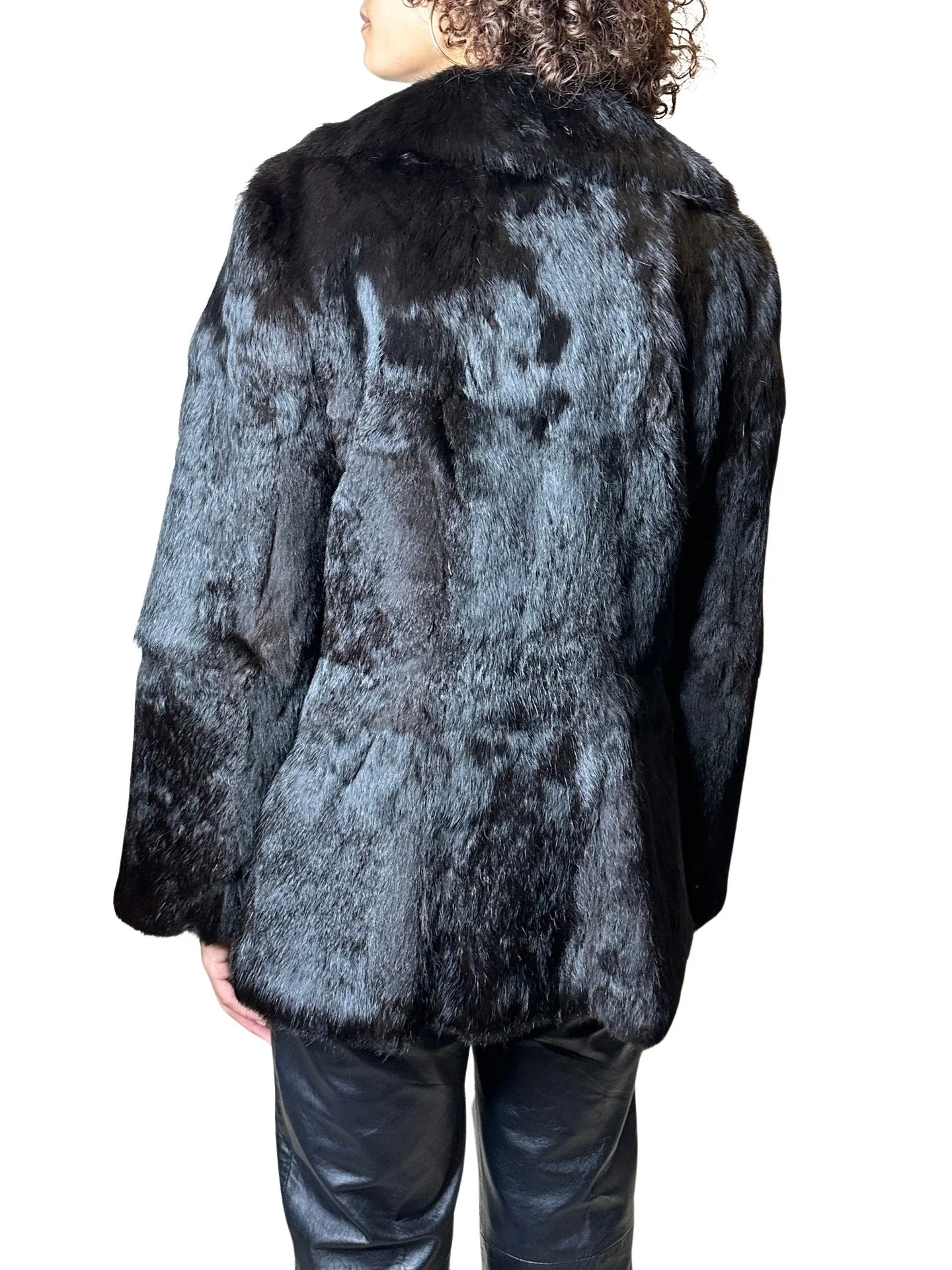 Original Vintage 1970's Dark Brown Fur Coat UK 8 - 14 - Image 8