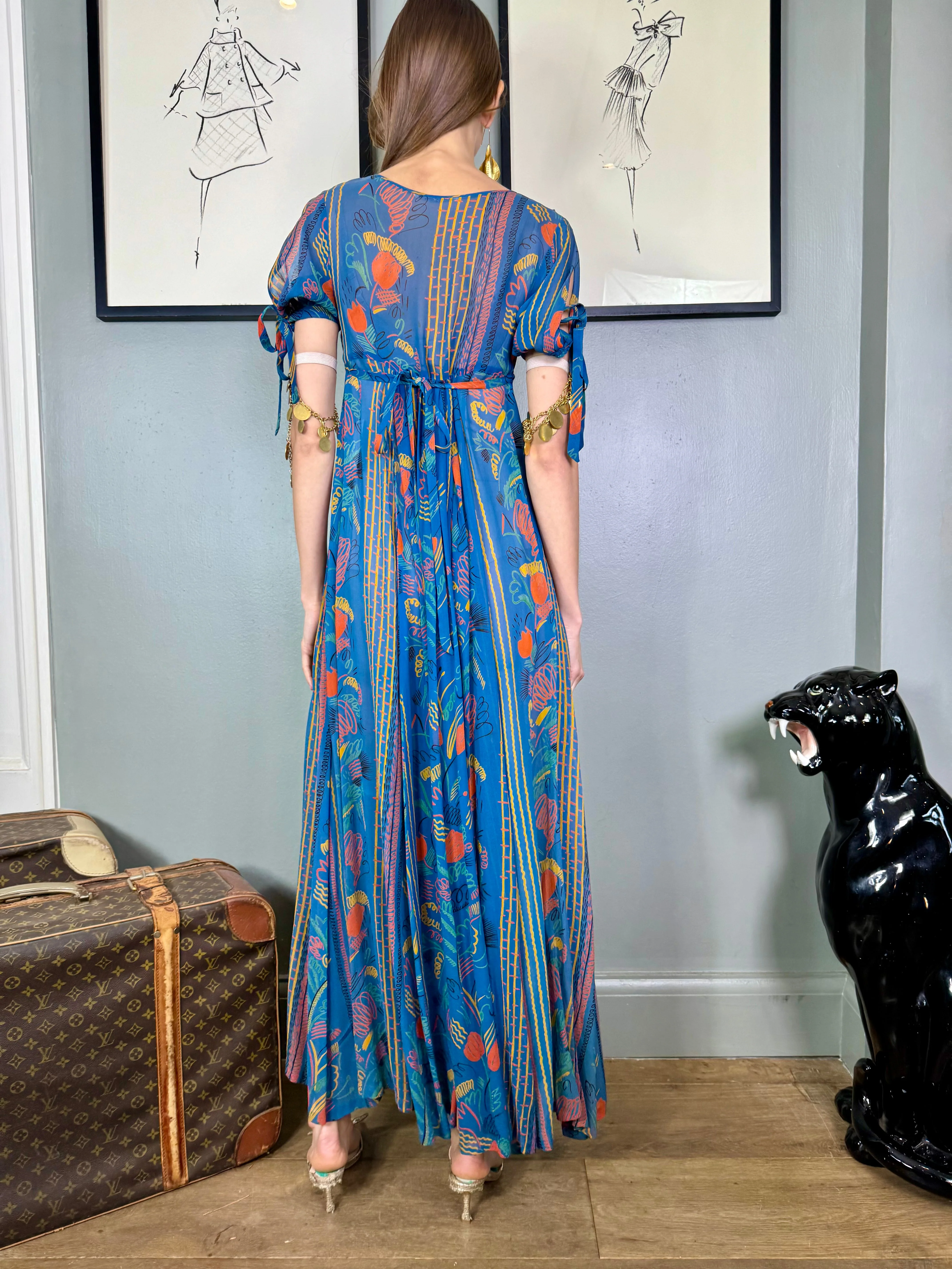 Ossie Clark, Celia Birtwell print dress - Image 10