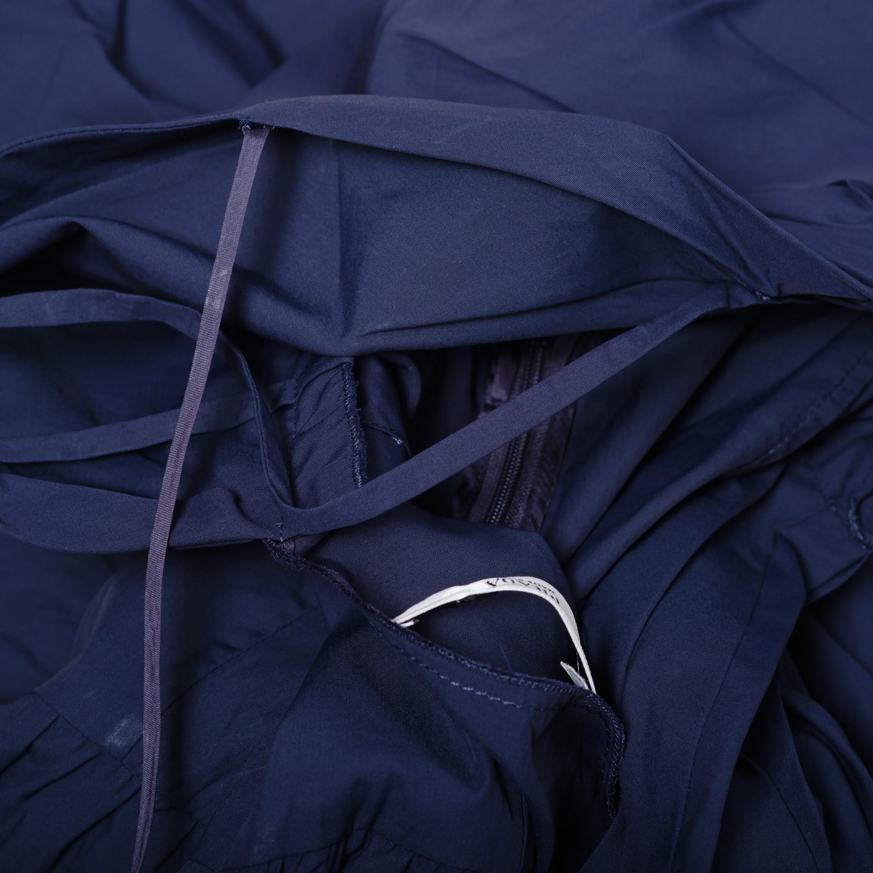 Prada Mini Blue Dress with Off-the-Shoulder Neckline and Ruffled Hem- '10s - Image 23