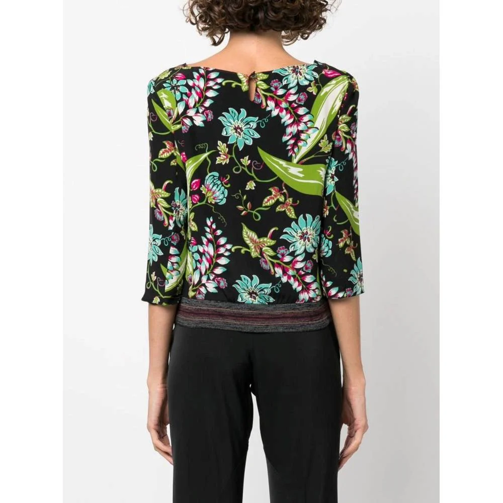Prada Multicolor Floral Silk Blouse - 2010s - Image 160