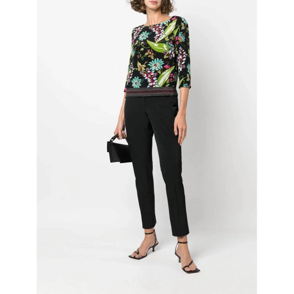 Prada Multicolor Floral Silk Blouse - 2010s - Image 182
