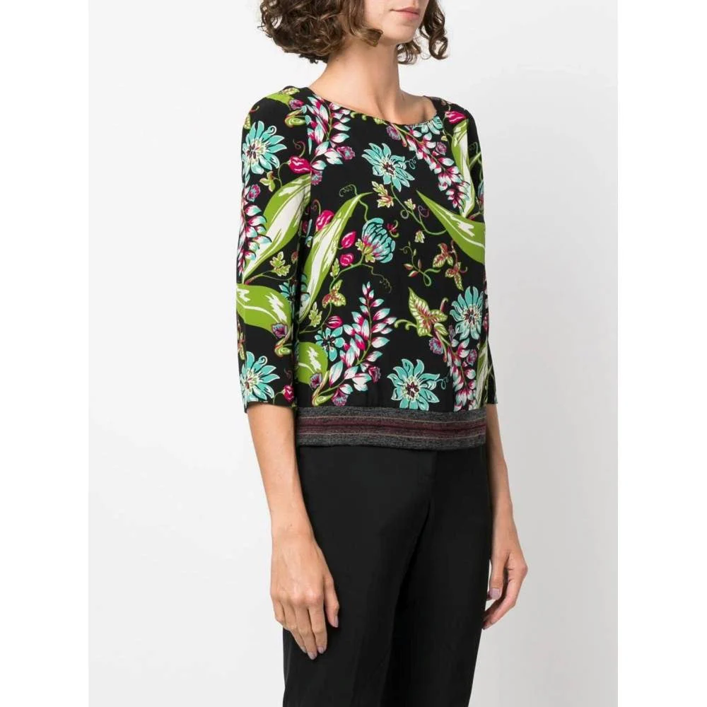 Prada Multicolor Floral Silk Blouse - 2010s - Image 183
