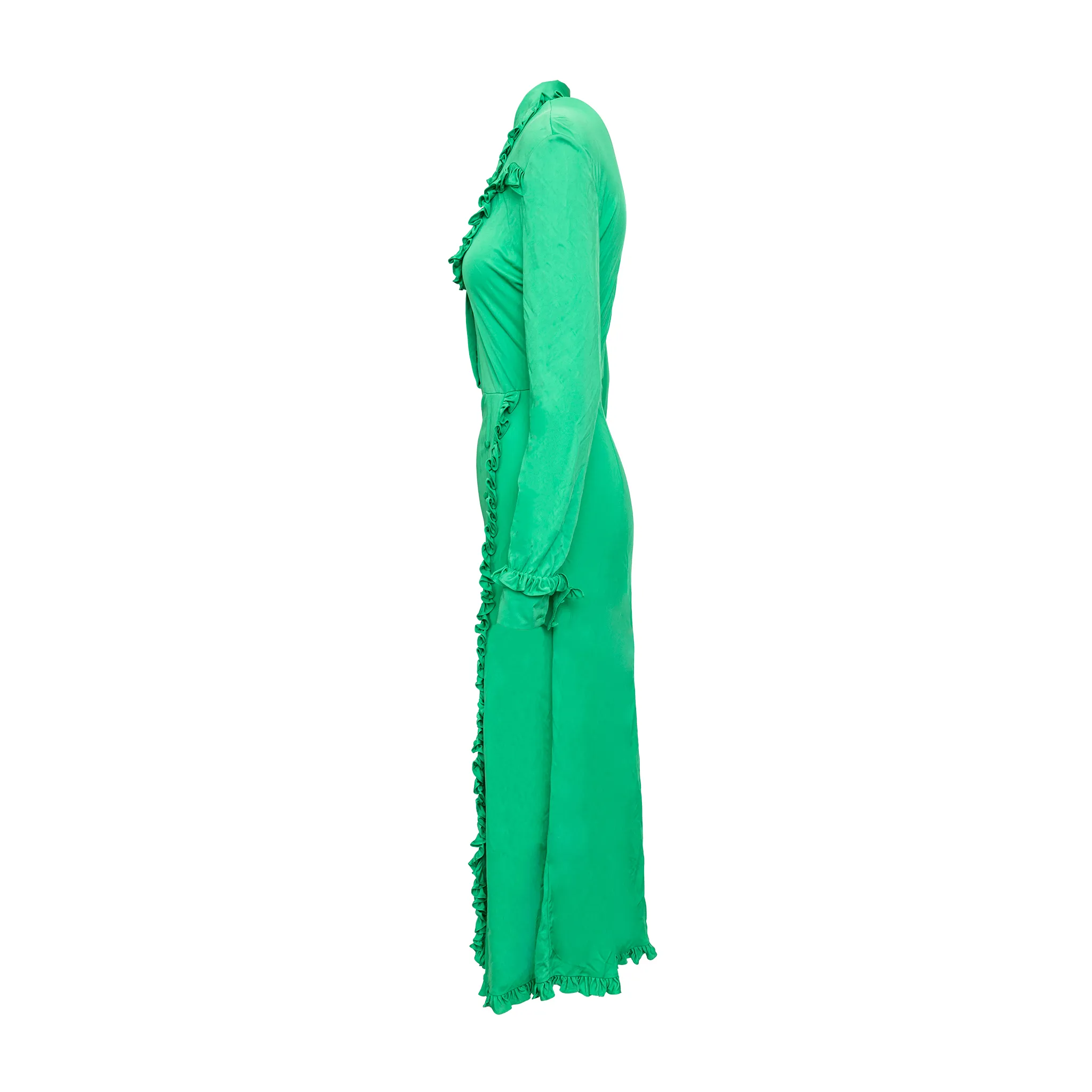 Prada Ruffle Collar Long Dress - '20s - Image 19