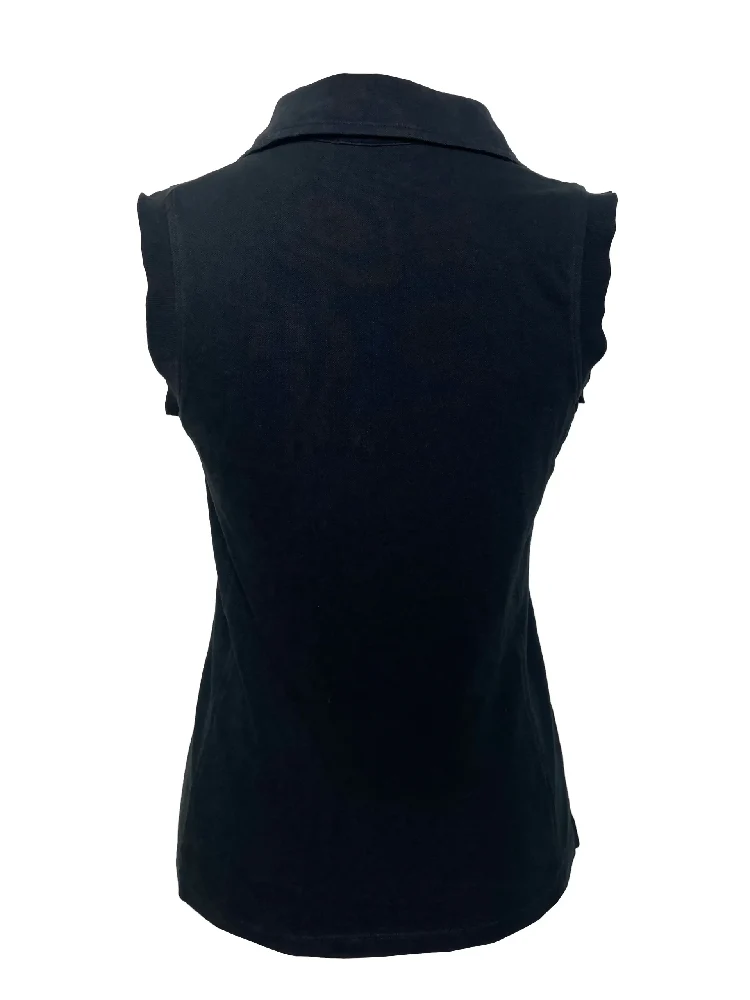 Prada Sporty Black Button Down Polo Vest - Image 2