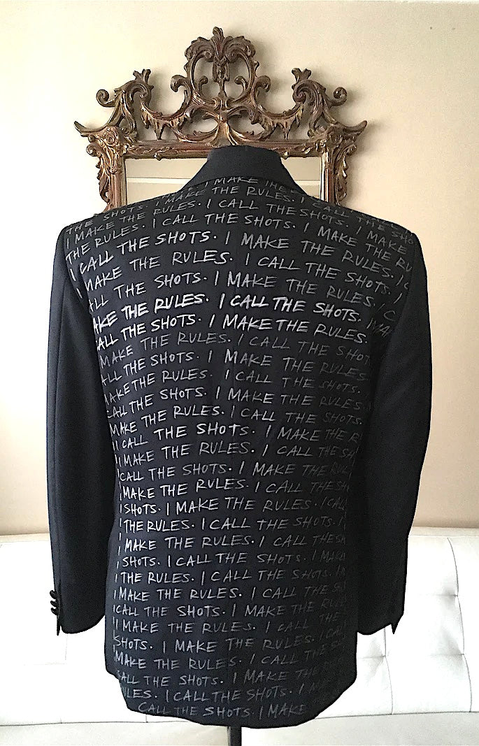 Punk Tuxedo Jacket - I Call The Shots. I Make The Rules. - M - US 38-39 - Image 3
