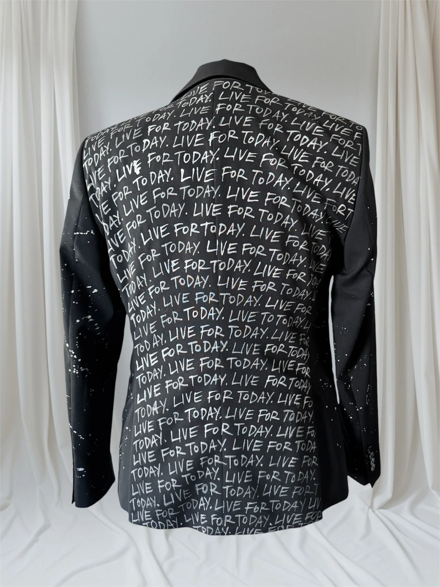 Punk Tuxedo Jacket - Live For Today - S - US 36 - Image 3