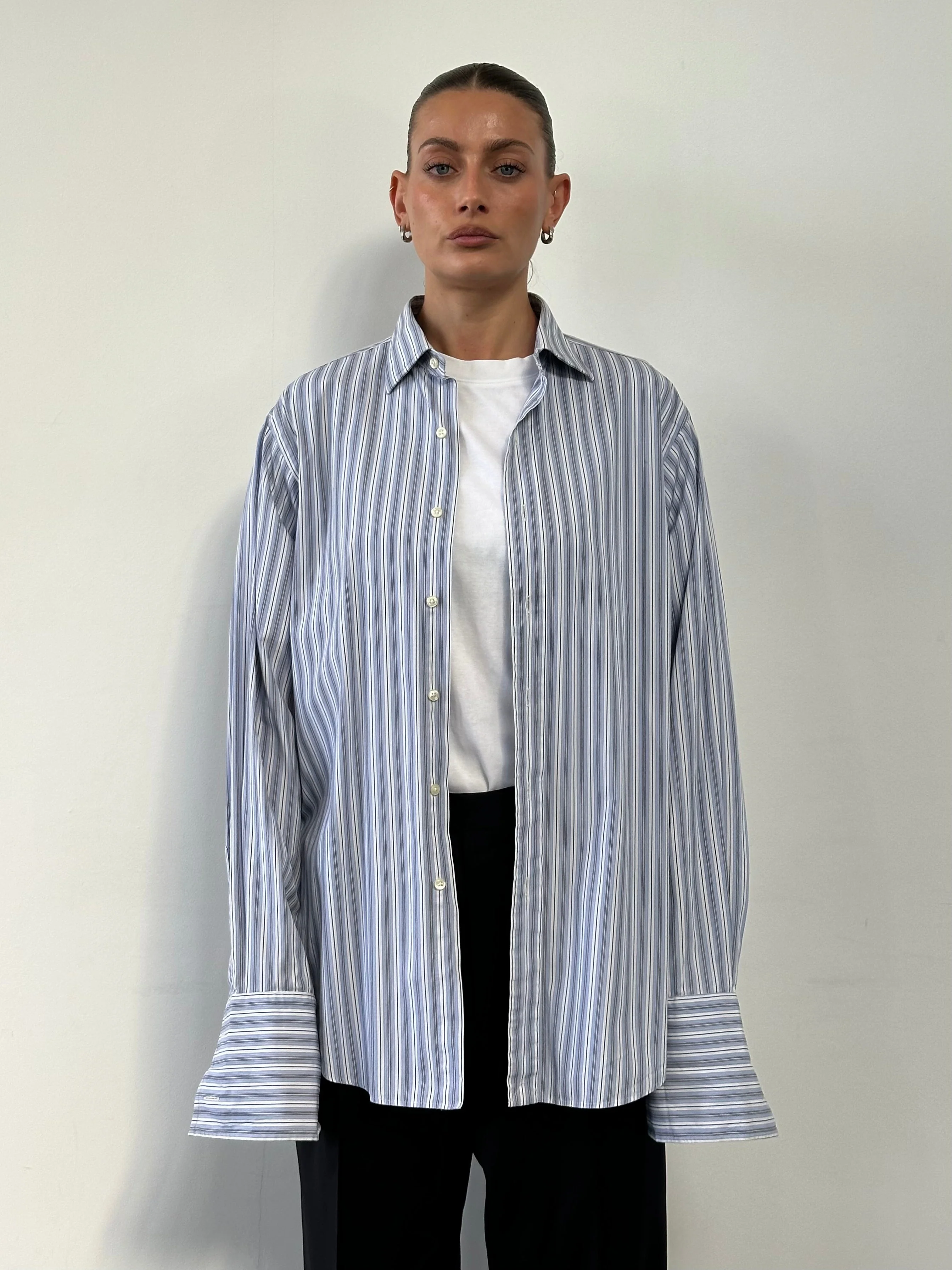 Ralph Lauren Stripe Pure Cotton Dress Shirt - L/XL