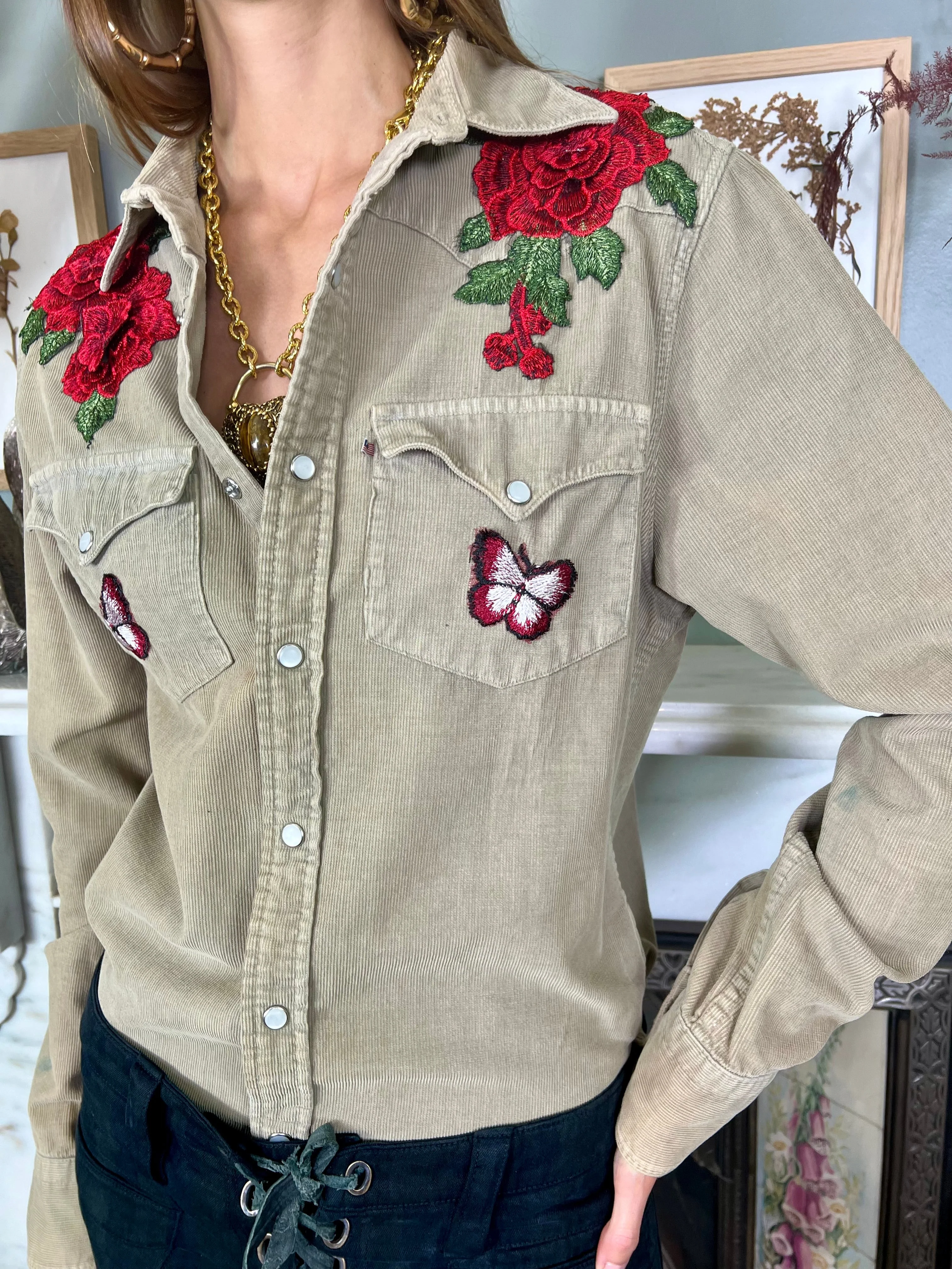 Ralph, Polo RL jeans corduroy embellished shirt - Image 8