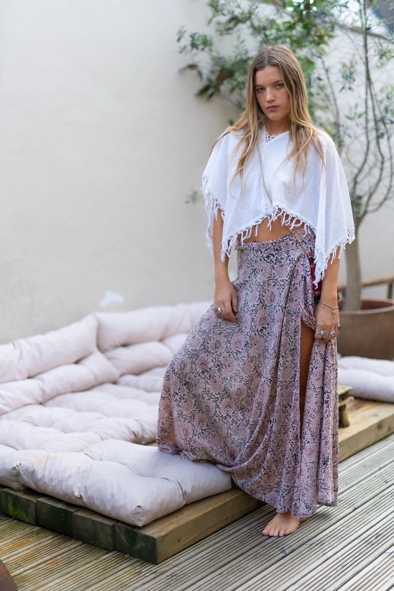 Rare 1960s cheesecloth poncho - Image 5
