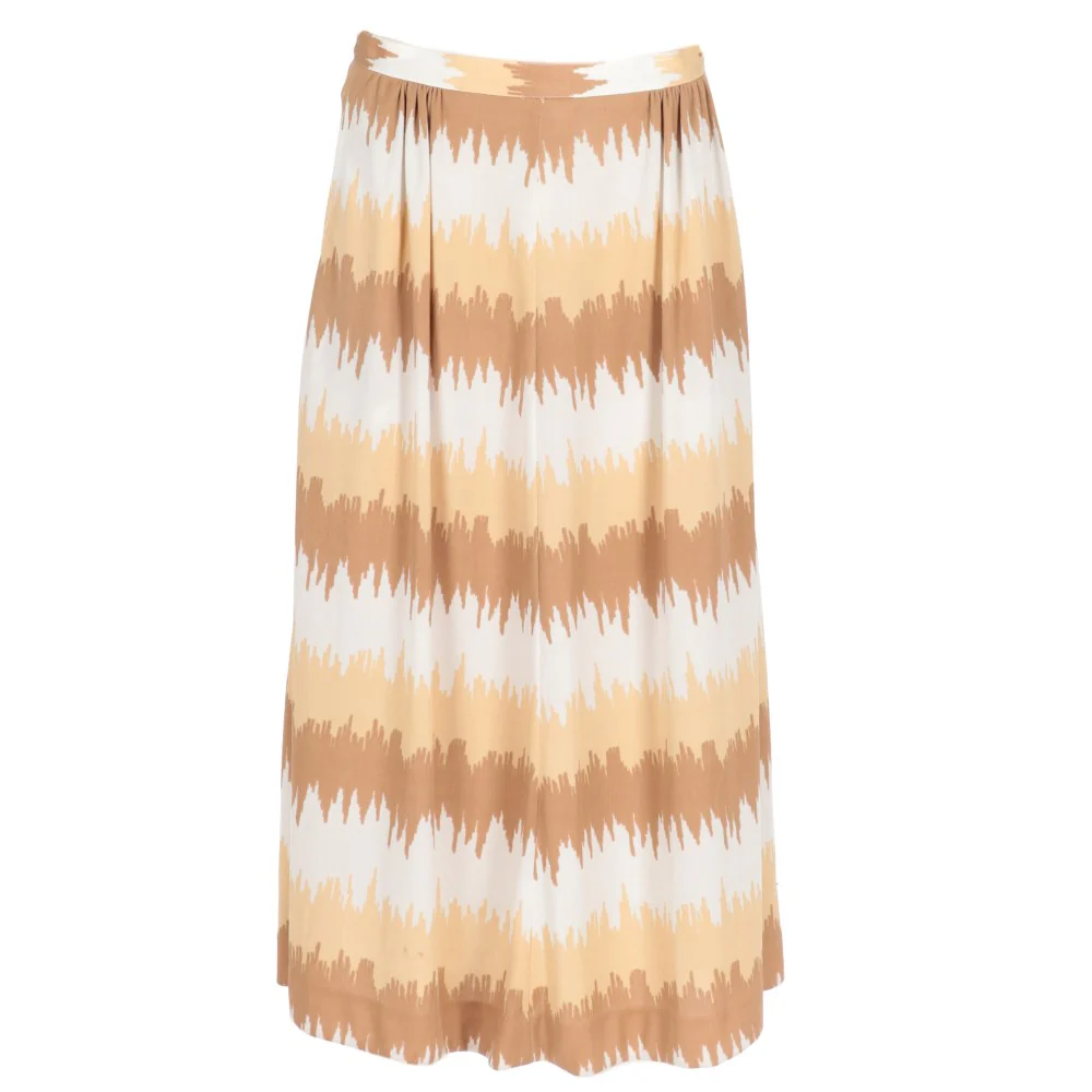 Roberta di Camerino Beige Patterned Skirt - 2000s - Image 221