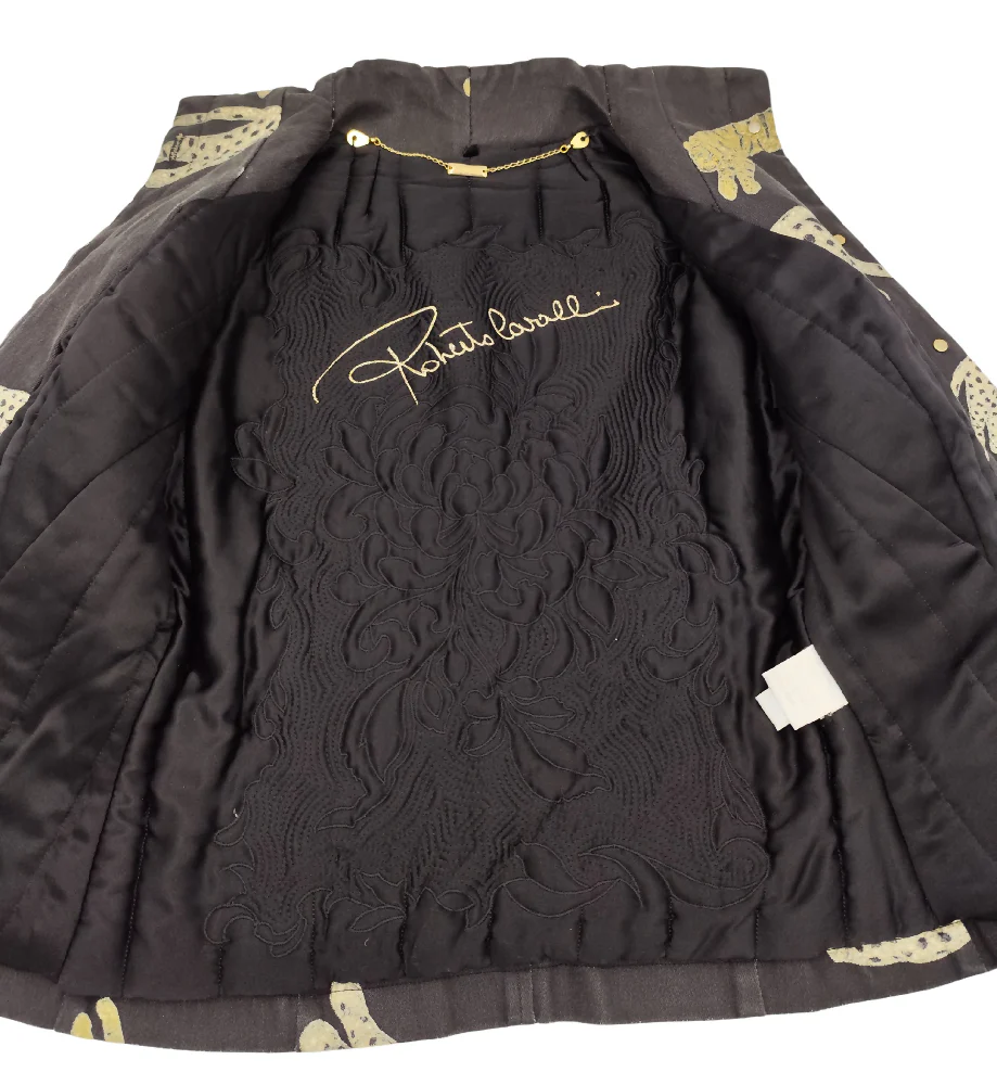 ROBERTO CAVALLI F/W 2002 CHEETAH TIGER PRINT DENIM JACKET - Image 8