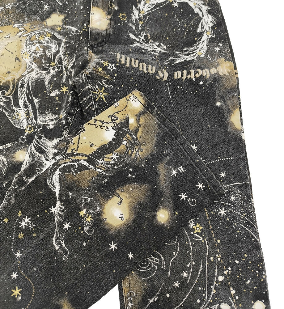 ROBERTO CAVALLI F/W 2003 ZODIAC CONSTELLATION PRINT JACKET AND PANTS SET - Image 9