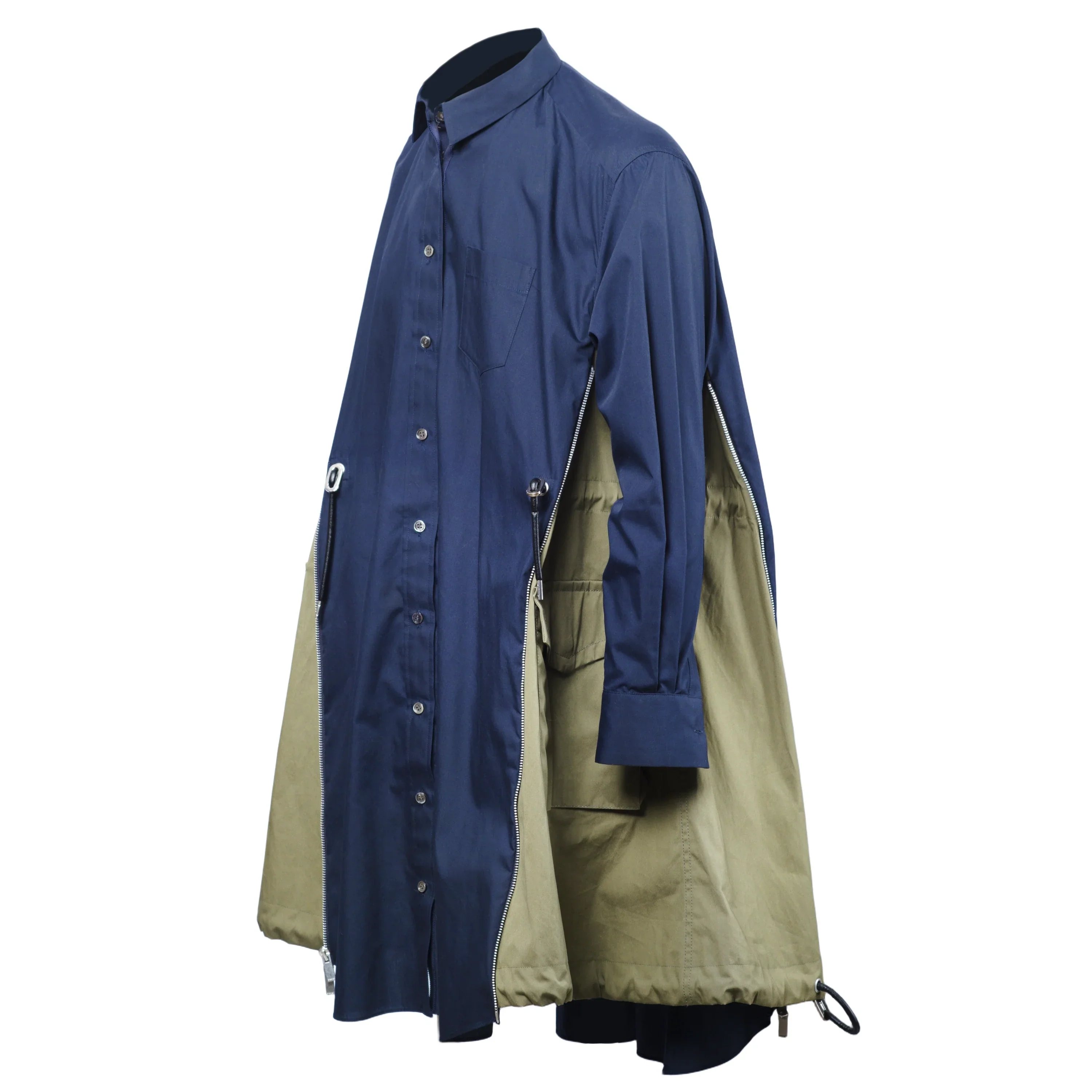 Sacai Hybrid Docking Shirt-Coat -'20s - Image 2