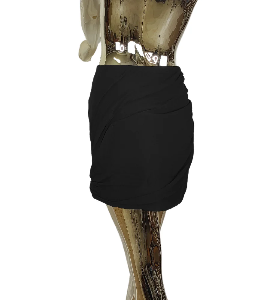 SAINT LAURENT BLACK MINI SKIRT - Image 2