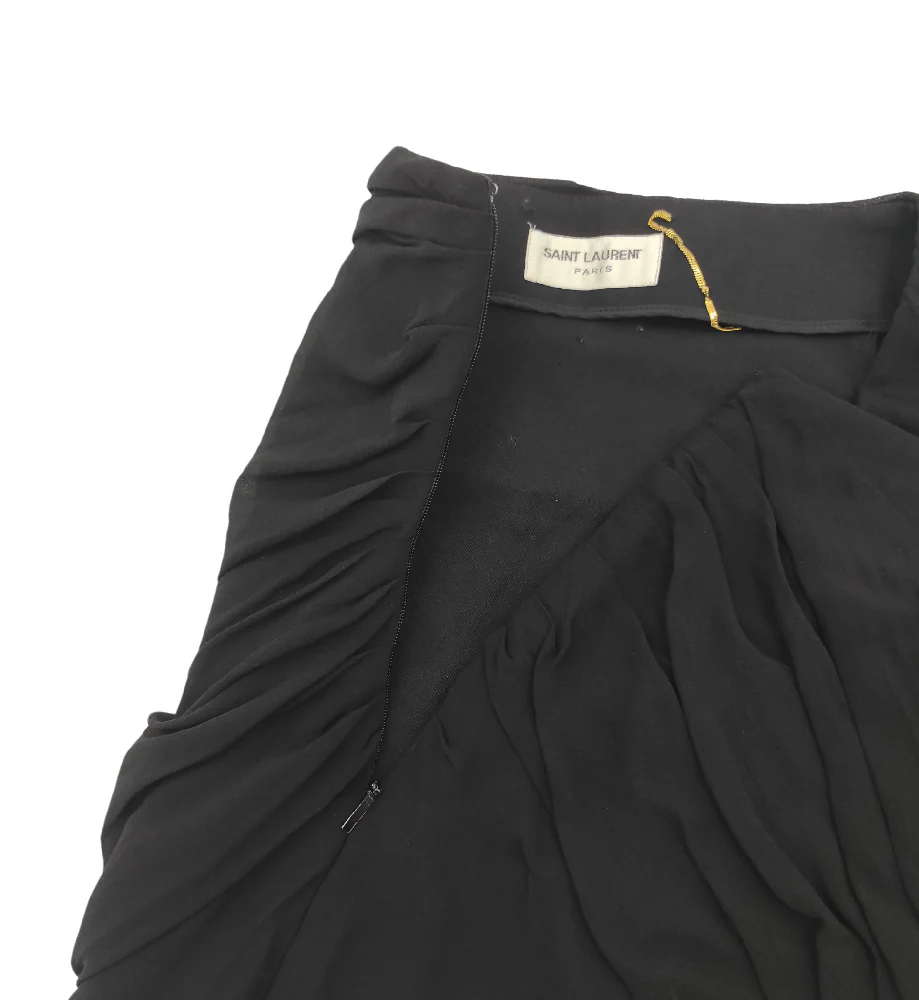 SAINT LAURENT BLACK MINI SKIRT - Image 7