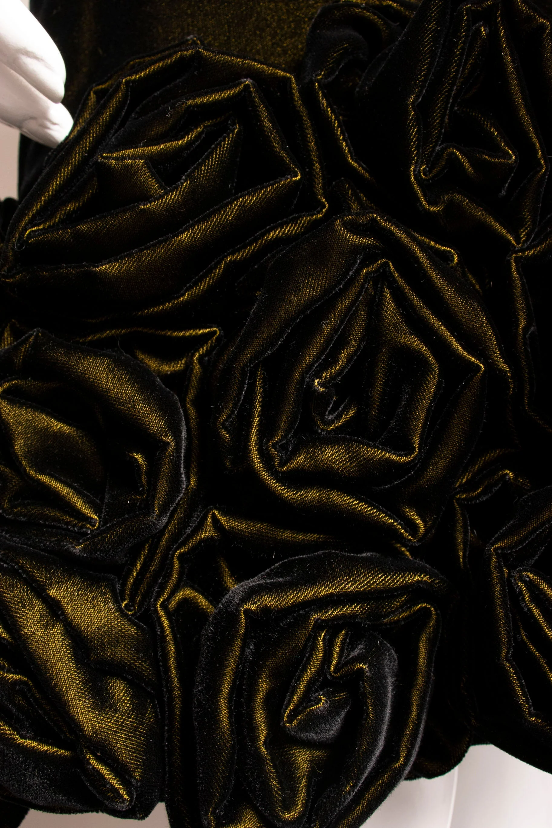 Scaasi Green Velvet Cocktail Dress - Image 35