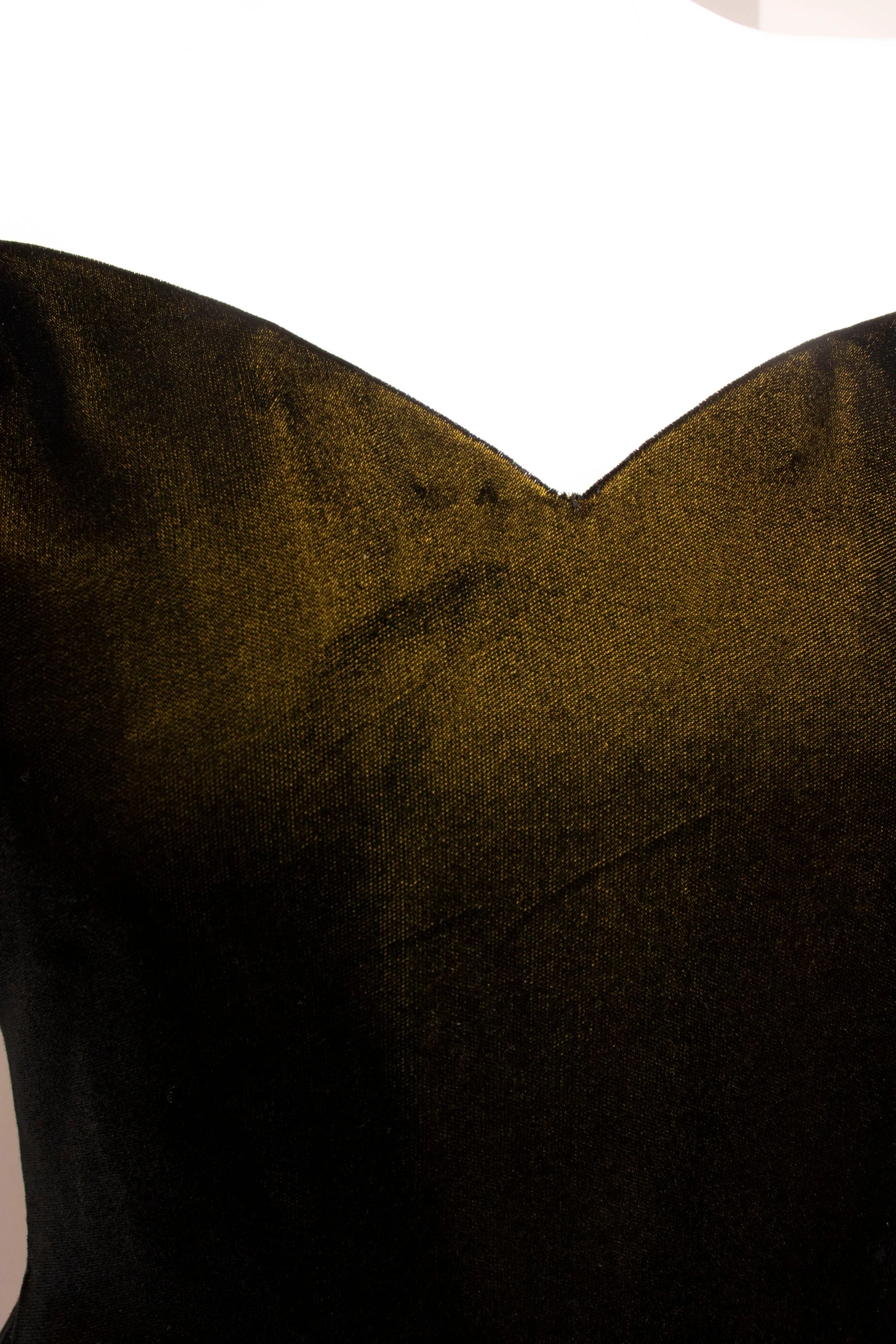 Scaasi Green Velvet Cocktail Dress - Image 60