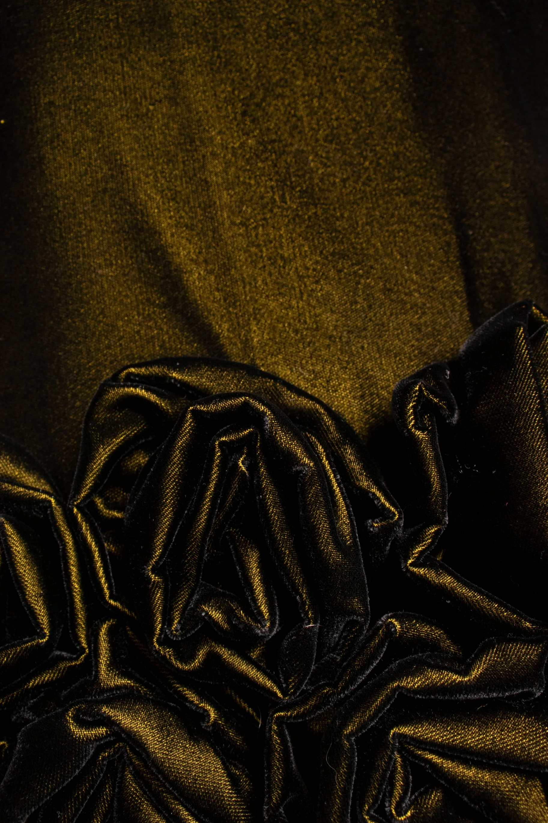 Scaasi Green Velvet Cocktail Dress - Image 9