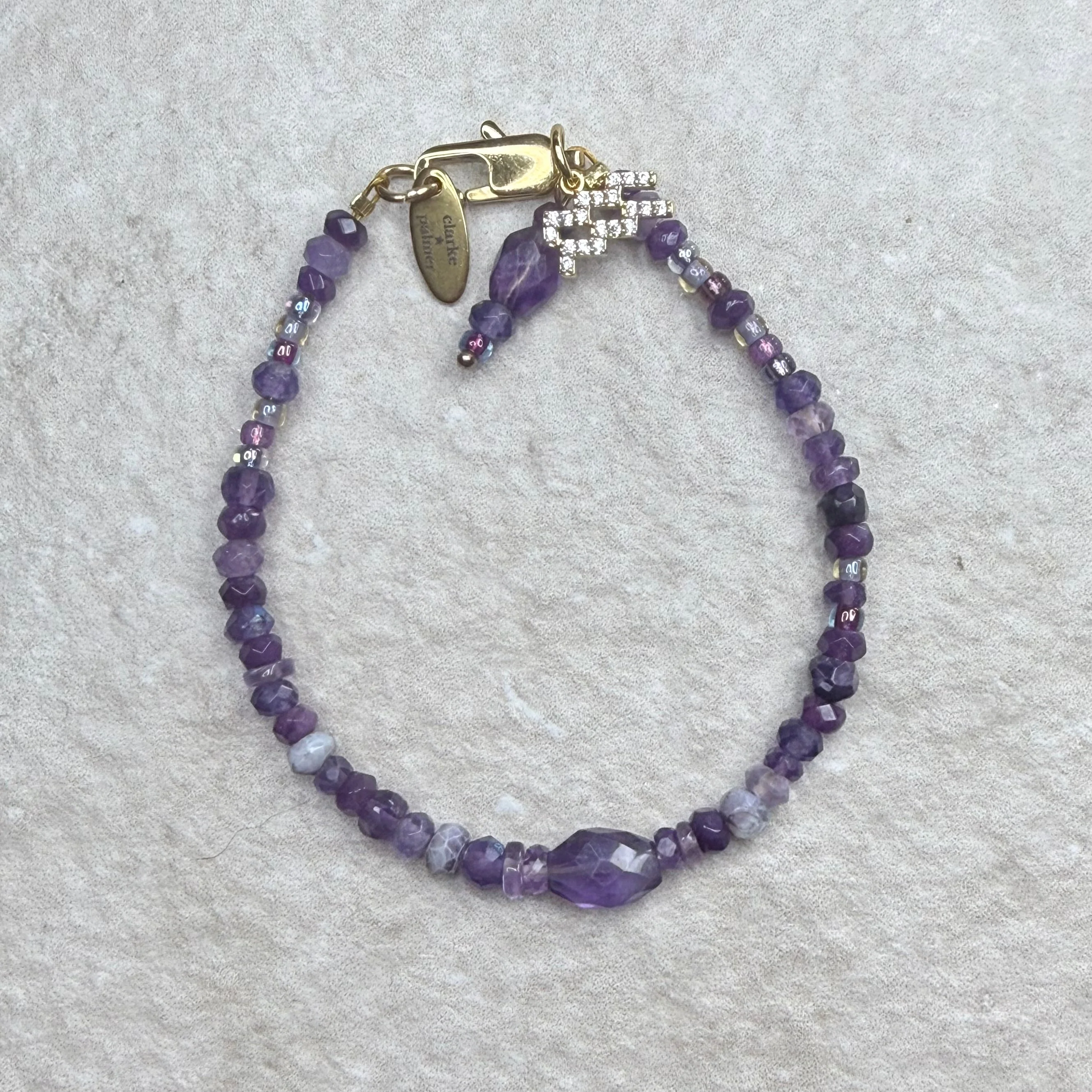 Star Sign & Birthstone Bracelet - Atelier Gem Edition - Gemstone - Gold Vermeil Pavé - CLARKE PALMER