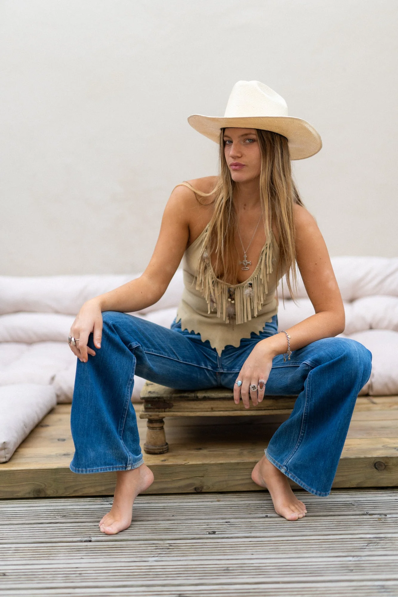 SUEDE HALTER TOP - Image 3