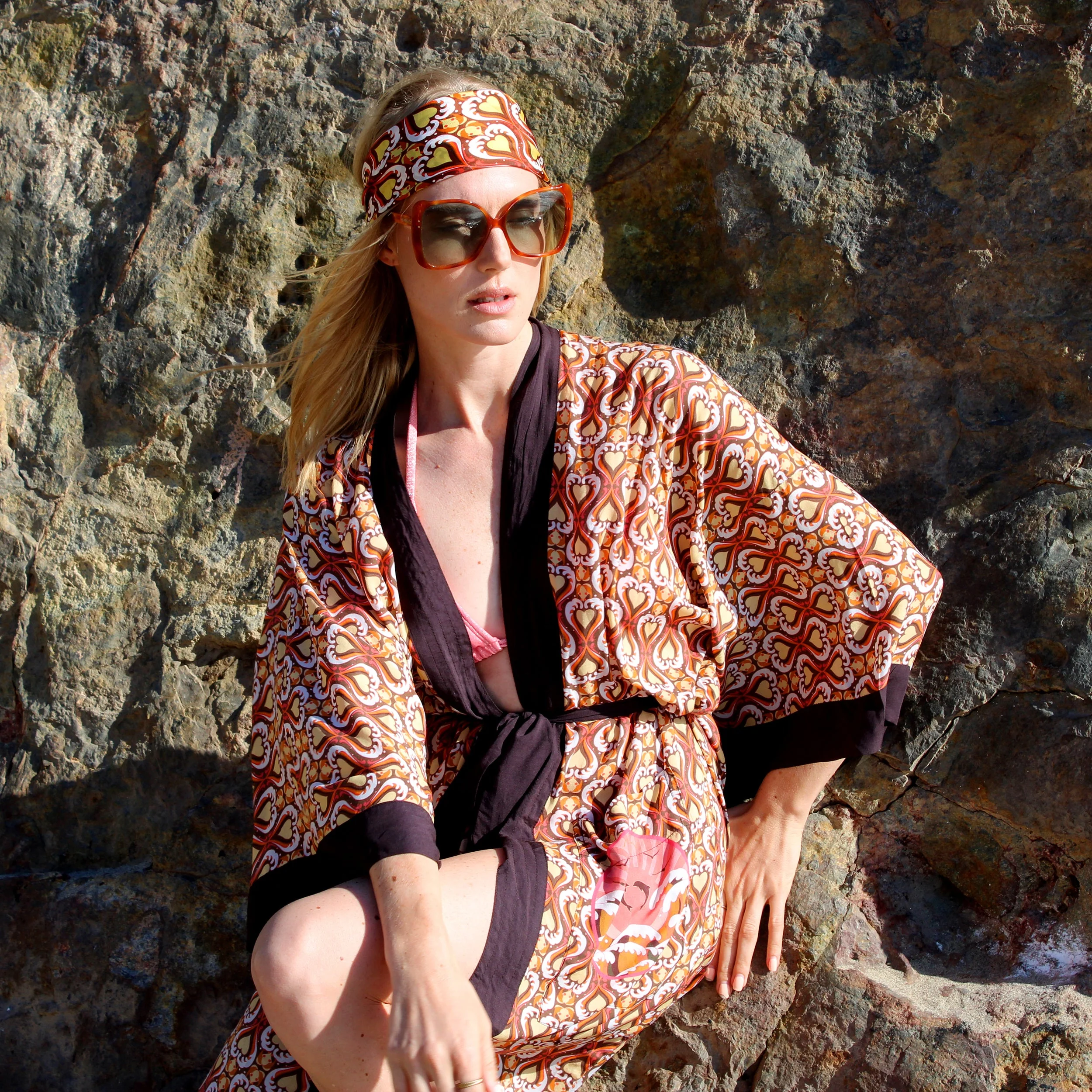 Surfrider Sunset Silk Bandana - Image 5