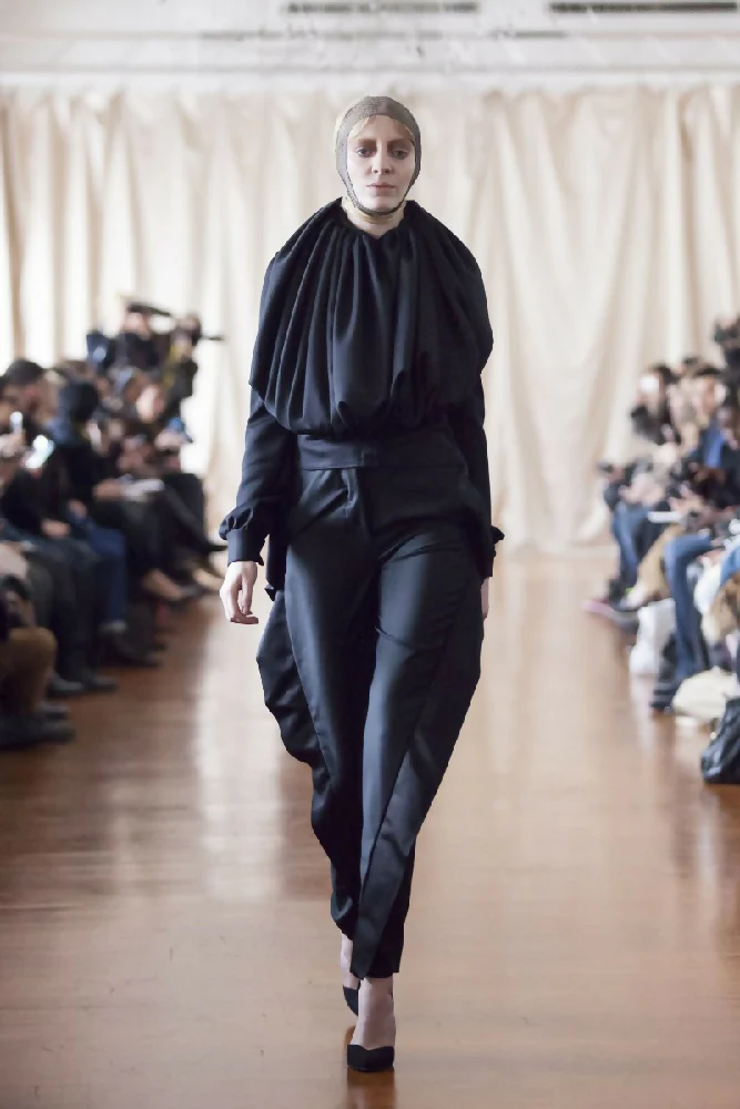 Twisted Panel Tuxedo Trouser