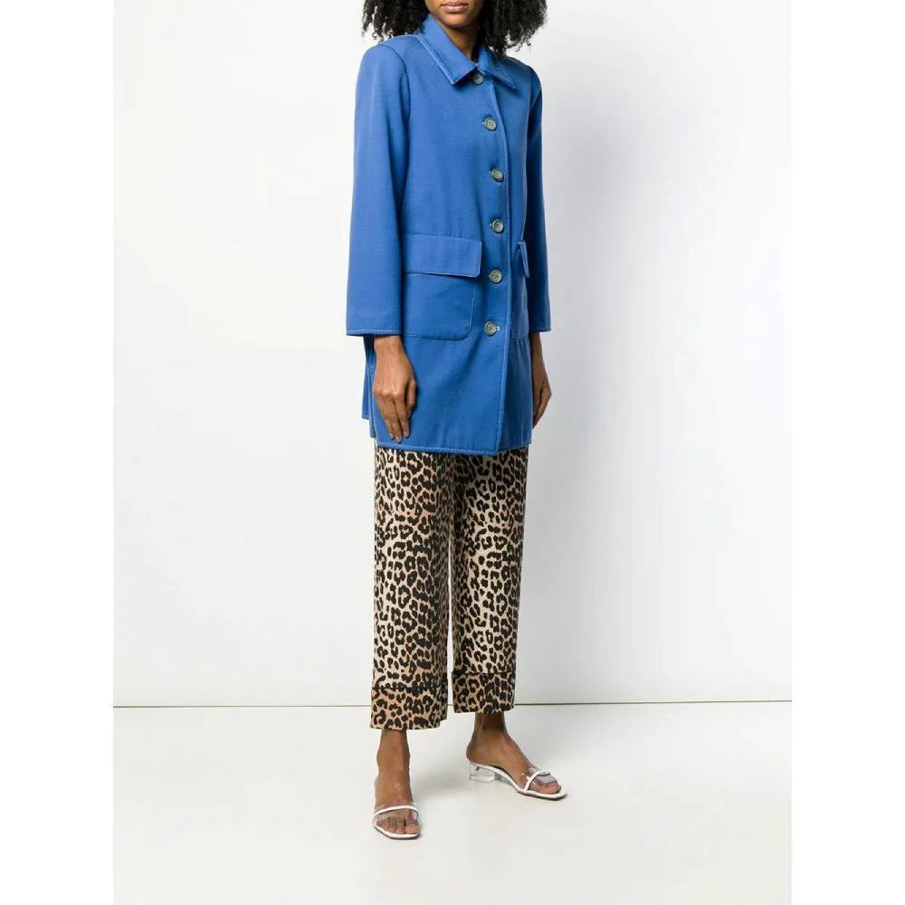 Valentino Light Blue Wool Coat - '80s - Image 67