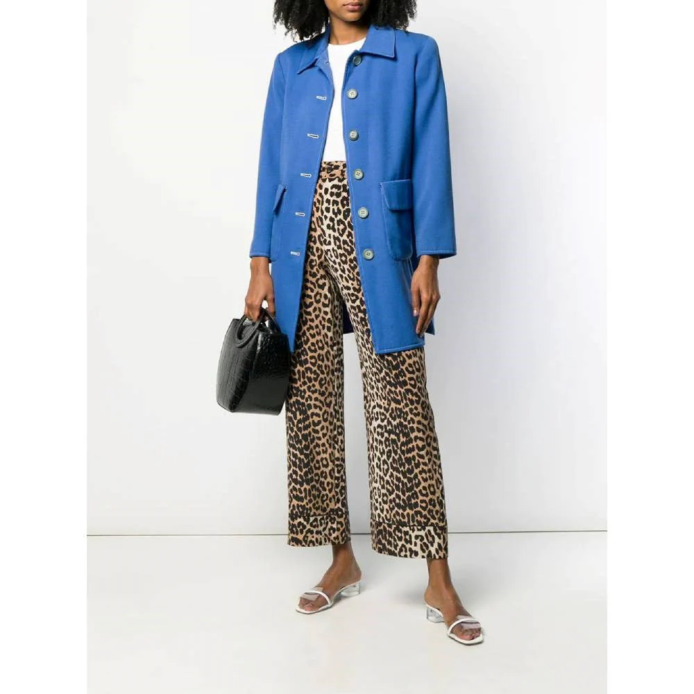 Valentino Light Blue Wool Coat - '80s - Image 90