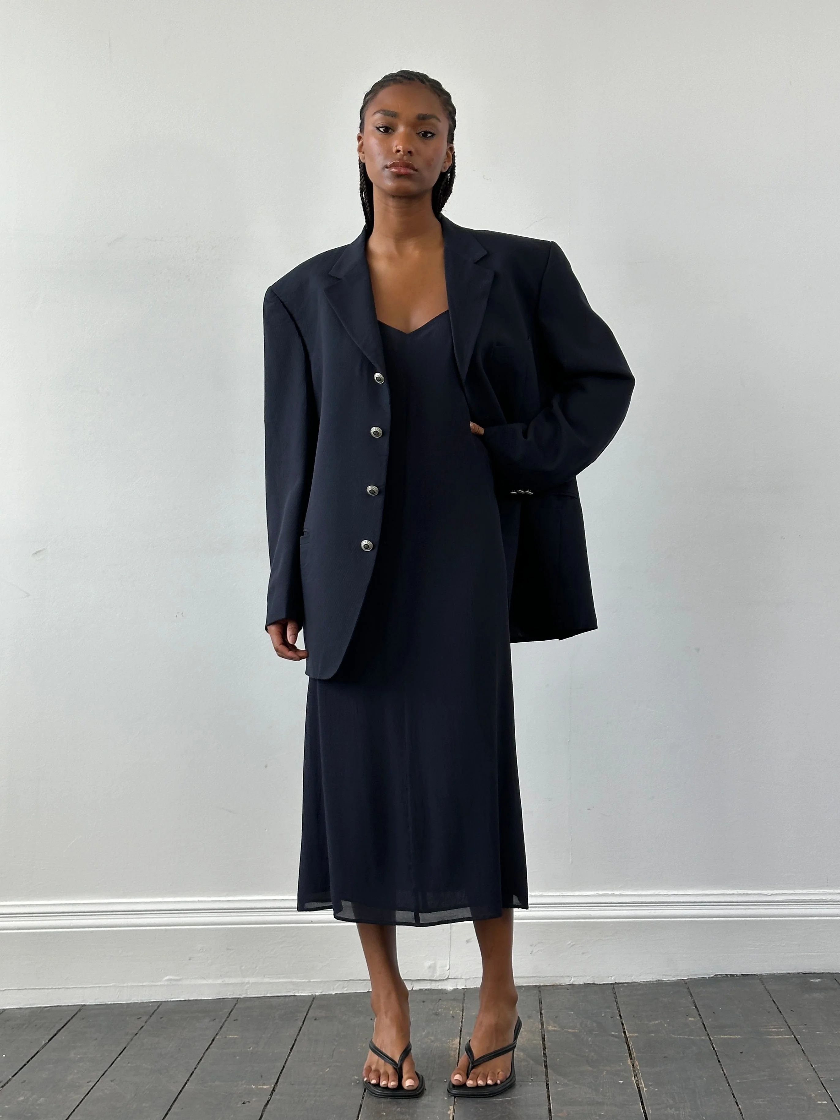 Versace Classic V2 1990s Bespoke Button Single Breasted Blazer - 42R/XL - Image 5