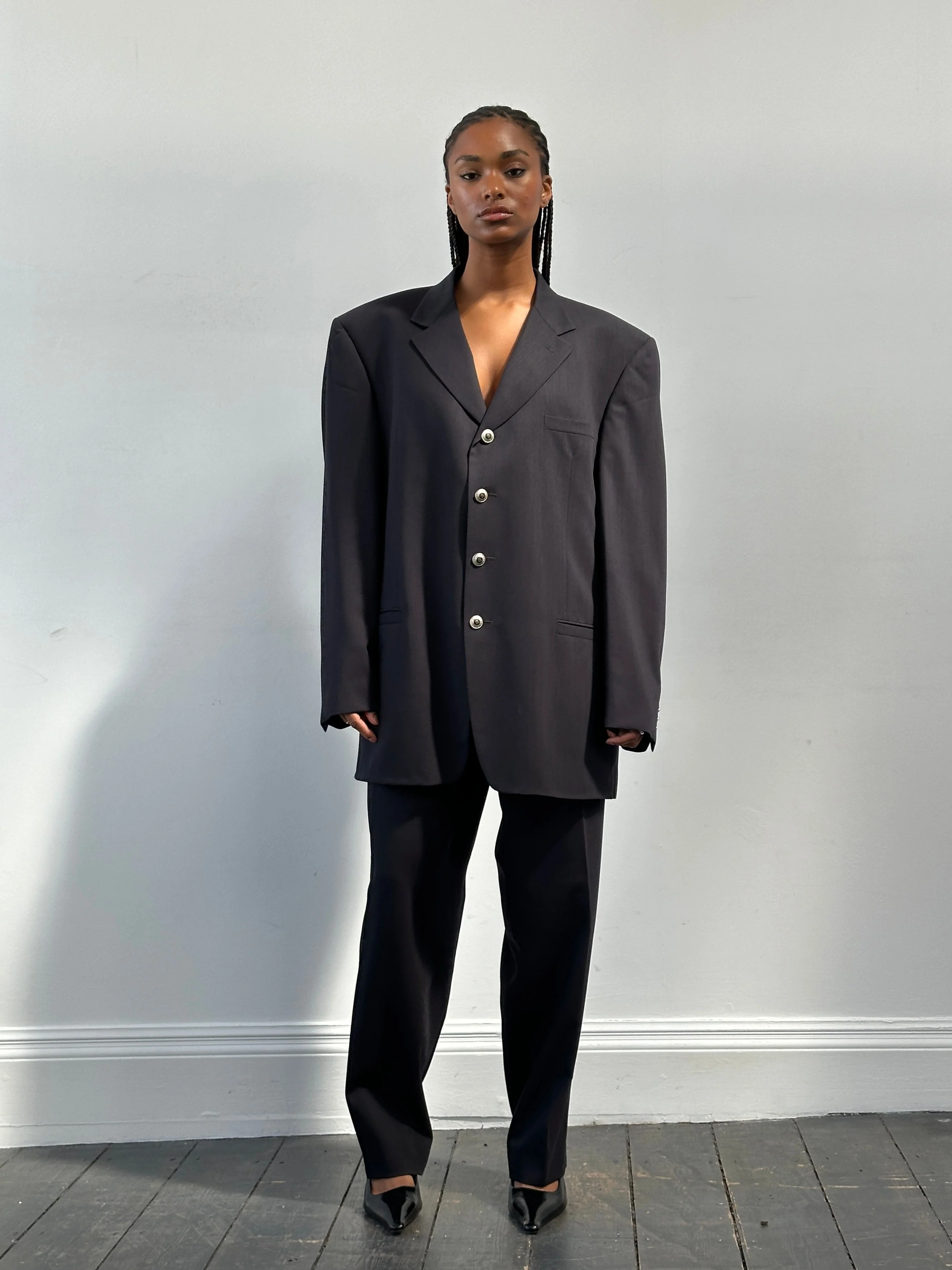 Versace Classic V2 1990s Bespoke Button Suit - 46R/W32 - Image 5