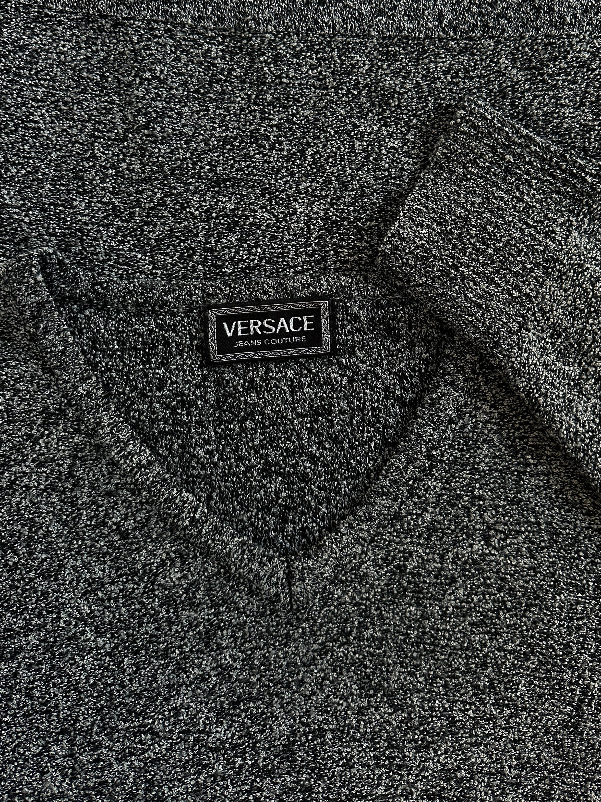 Versace Jeans Couture 1990s Wool V Neck Jumper - XL - Image 17