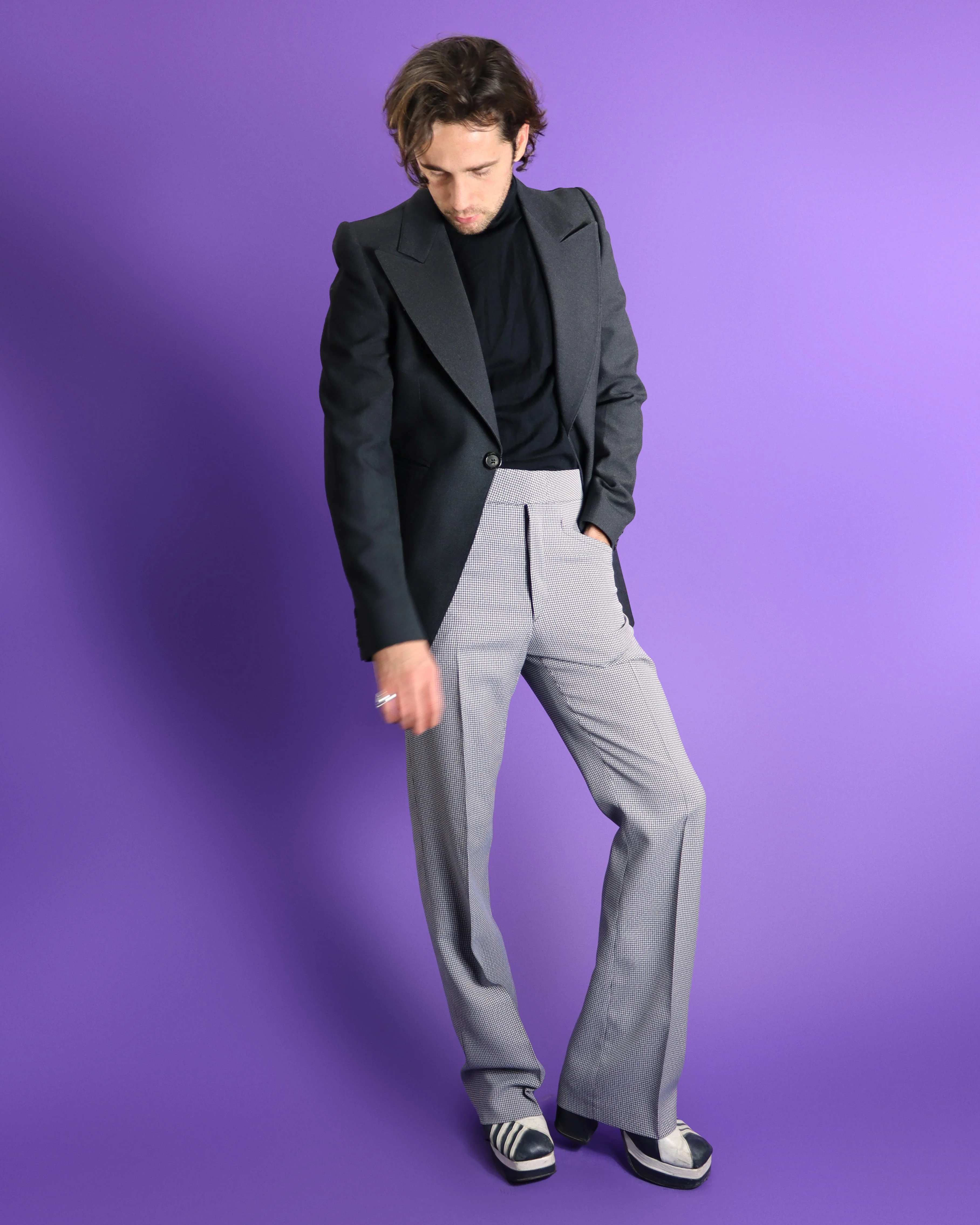 Vintage 1970s Charcoal Blazer - Image 196