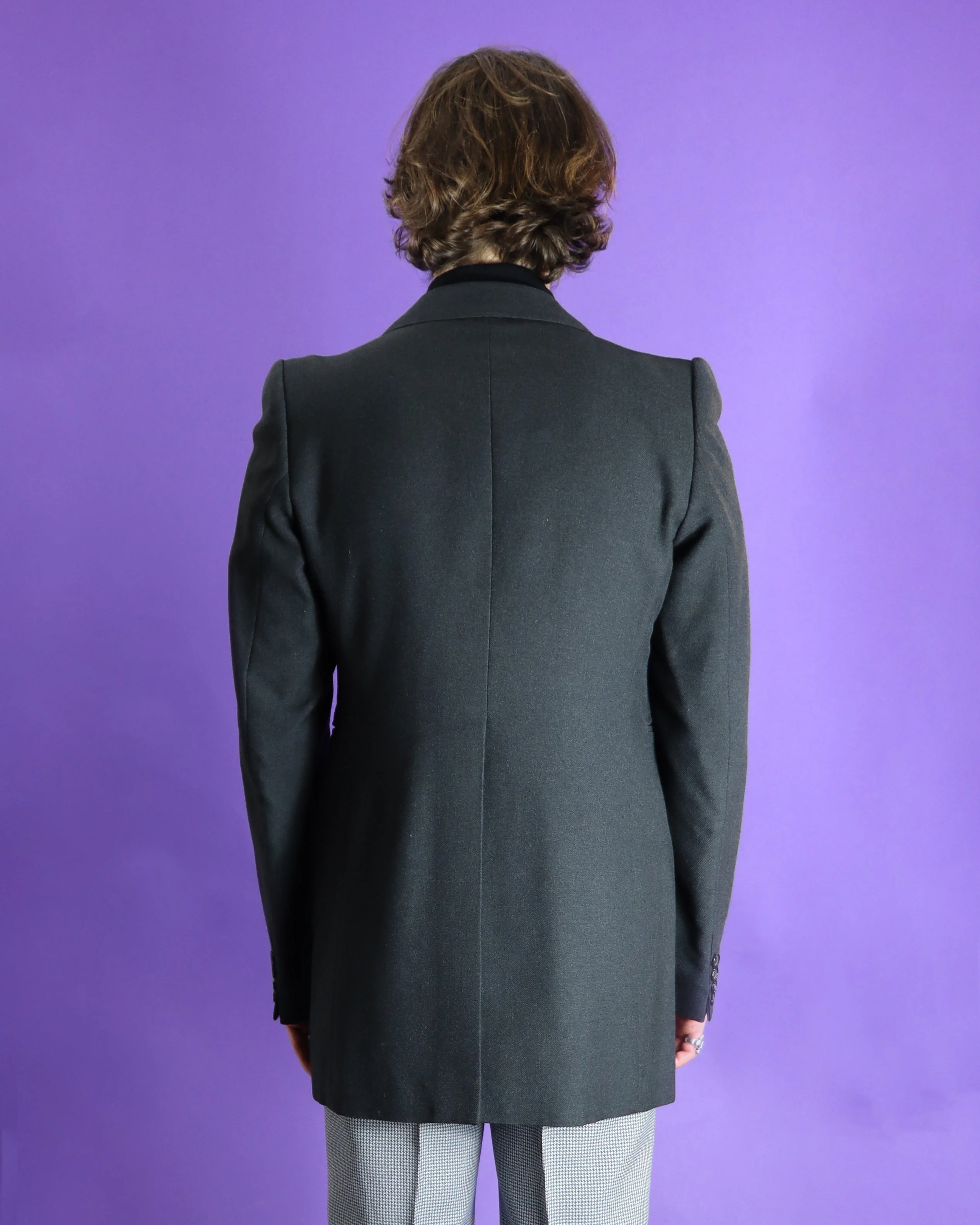 Vintage 1970s Charcoal Blazer - Image 239