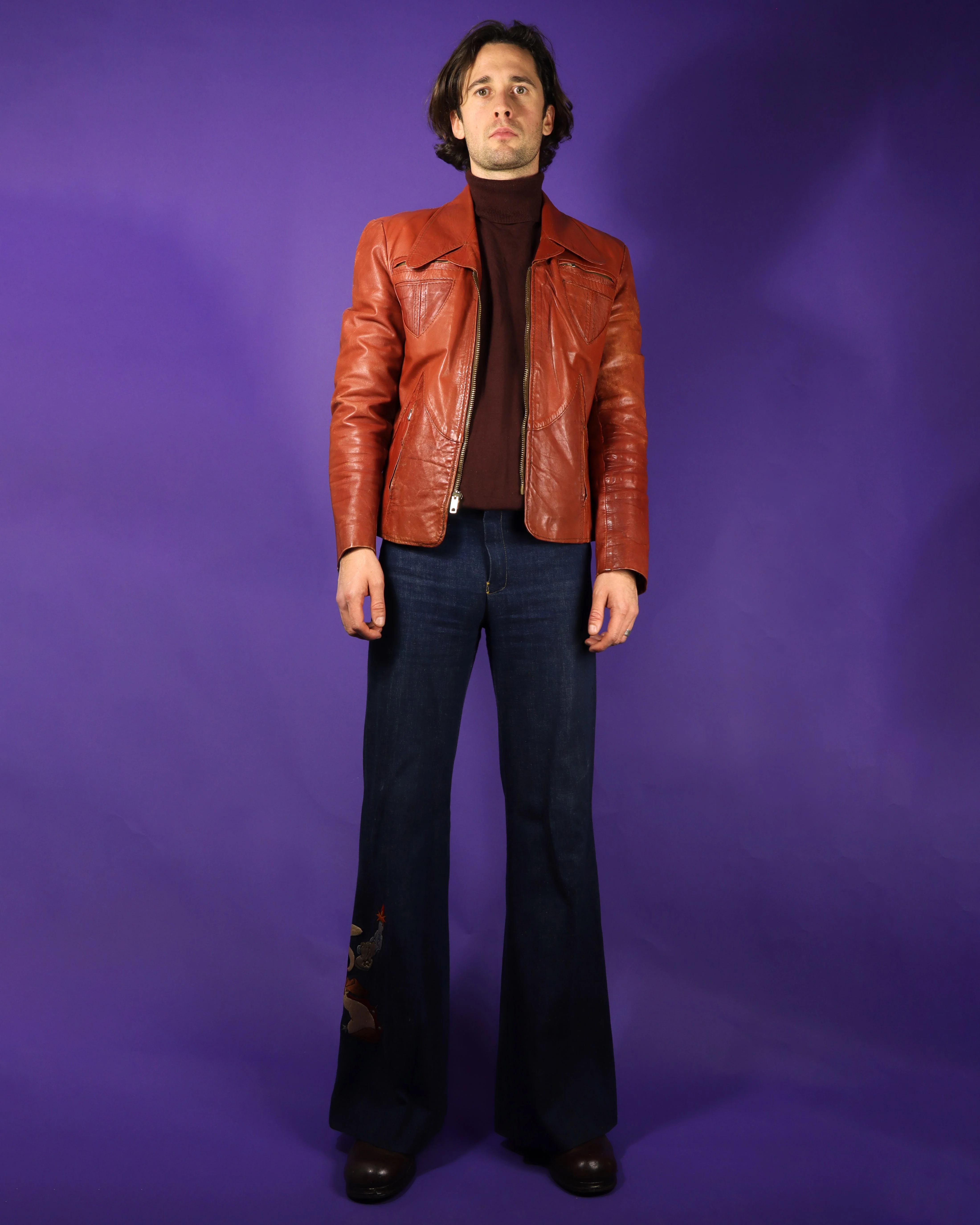 Vintage 1970s Chess King Leather Jacket - Image 228