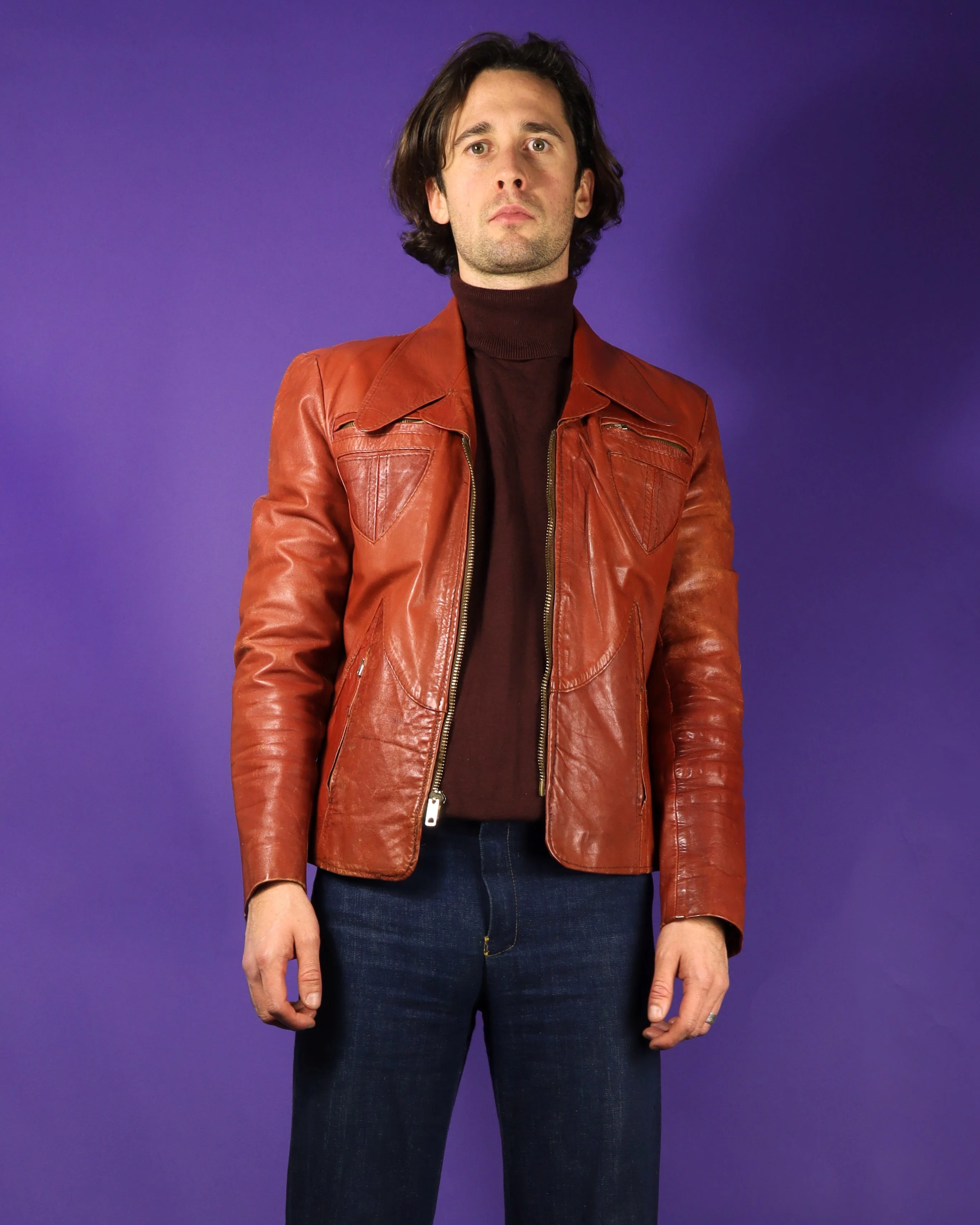 Vintage 1970s Chess King Leather Jacket - Image 49