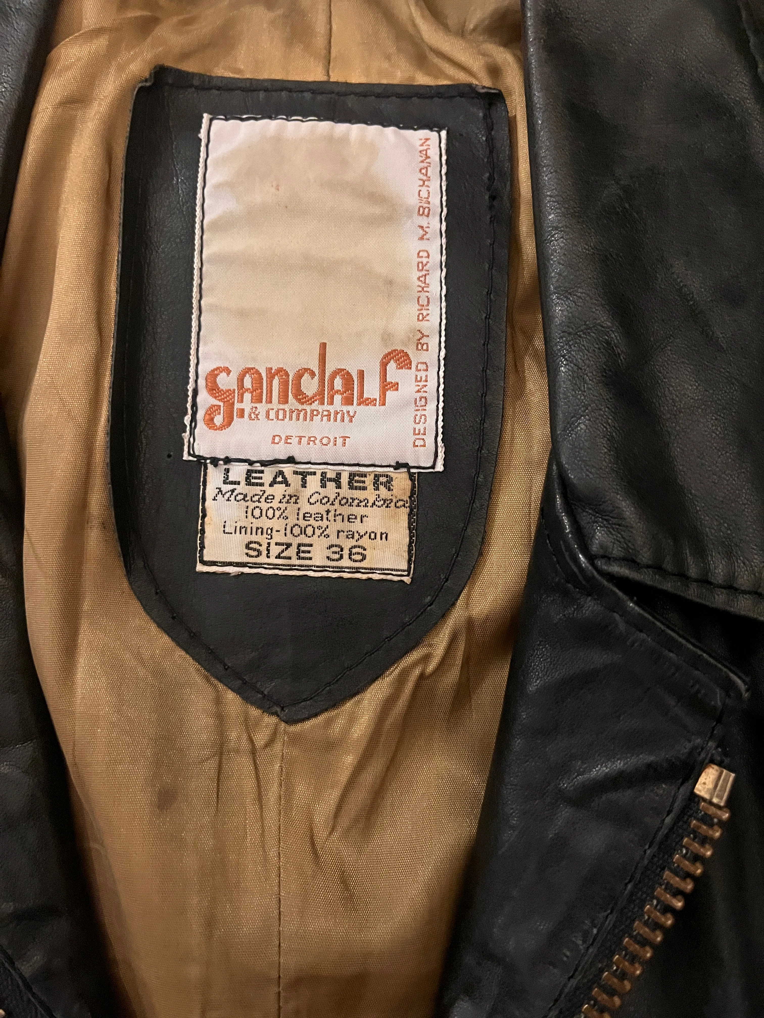 Vintage 1970s Gandalf Leather Jacket - Image 133