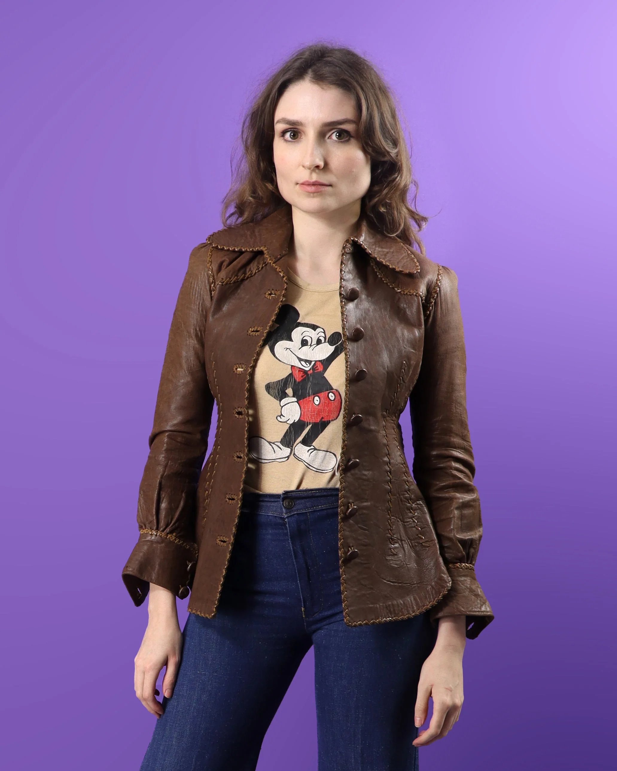 Vintage 1970s North Beach Leathers Chocolate Brown Shirt Jacket - Image 69