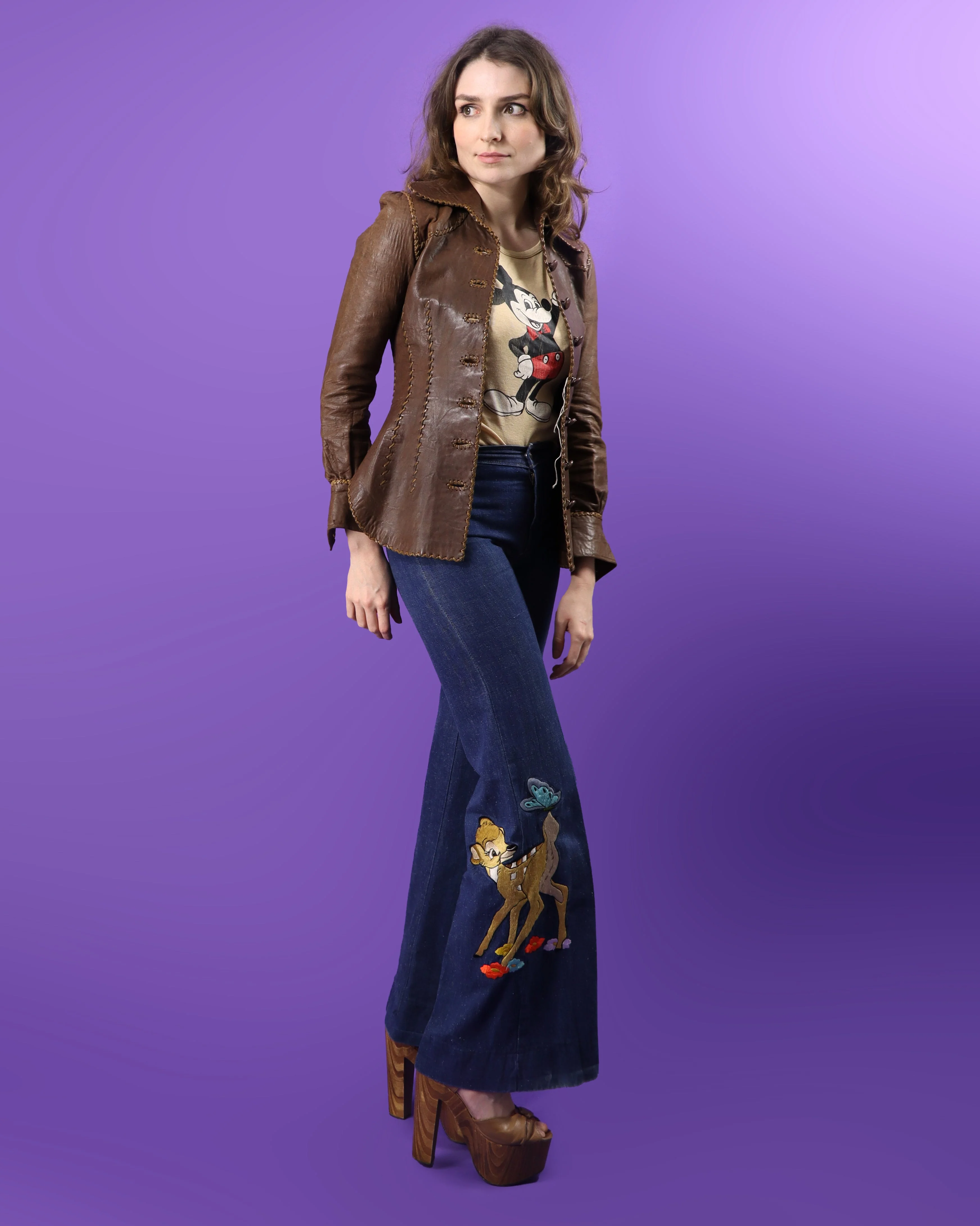 Vintage 1970s North Beach Leathers Chocolate Brown Shirt Jacket - Image 85