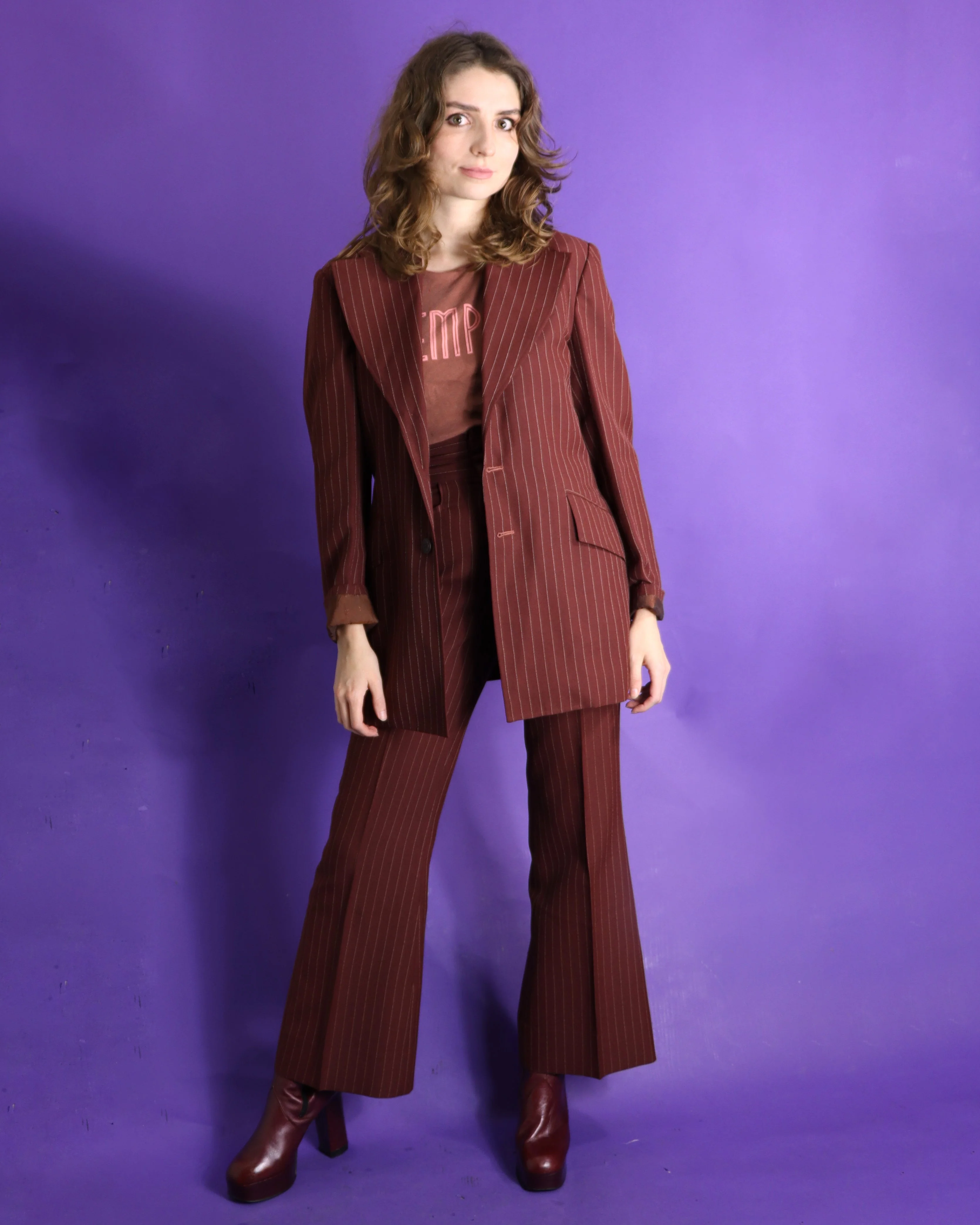 Vintage 1970s Pinstripe Suit - Image 185
