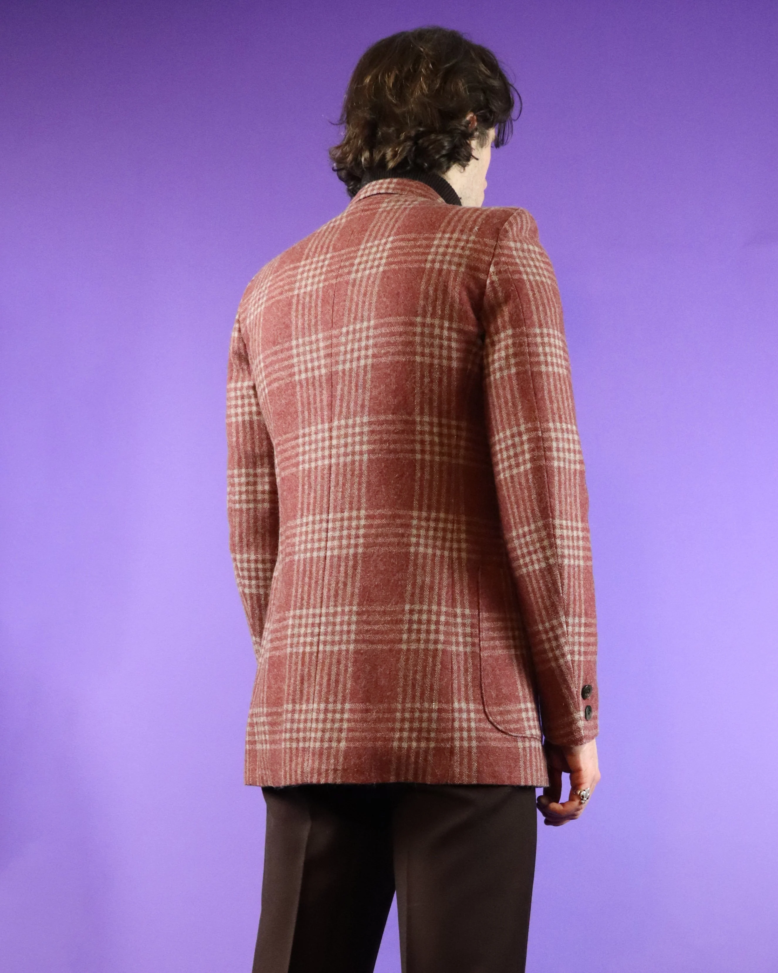 Vintage 1970s Plaid Wool Blazer - Image 165