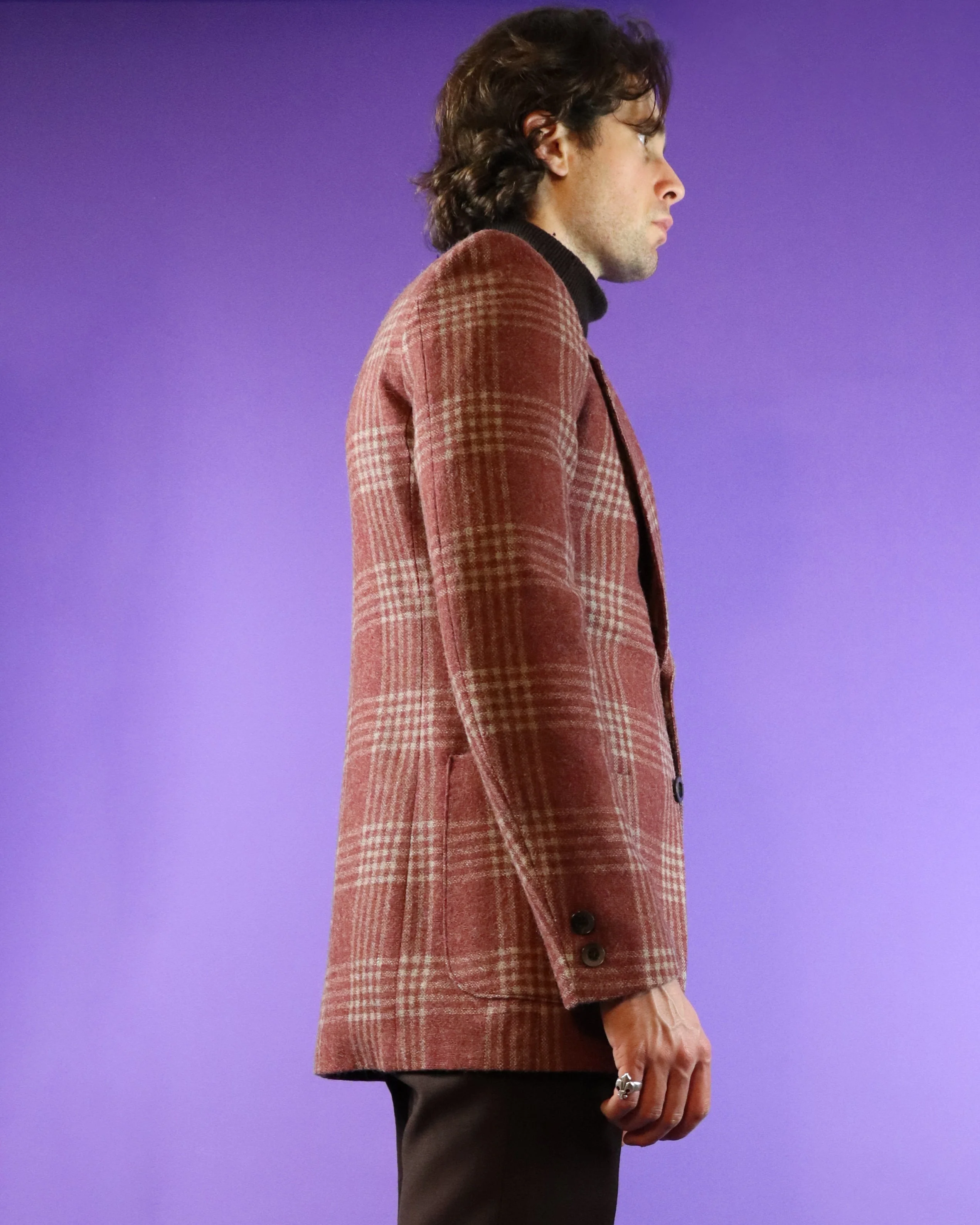 Vintage 1970s Plaid Wool Blazer - Image 99