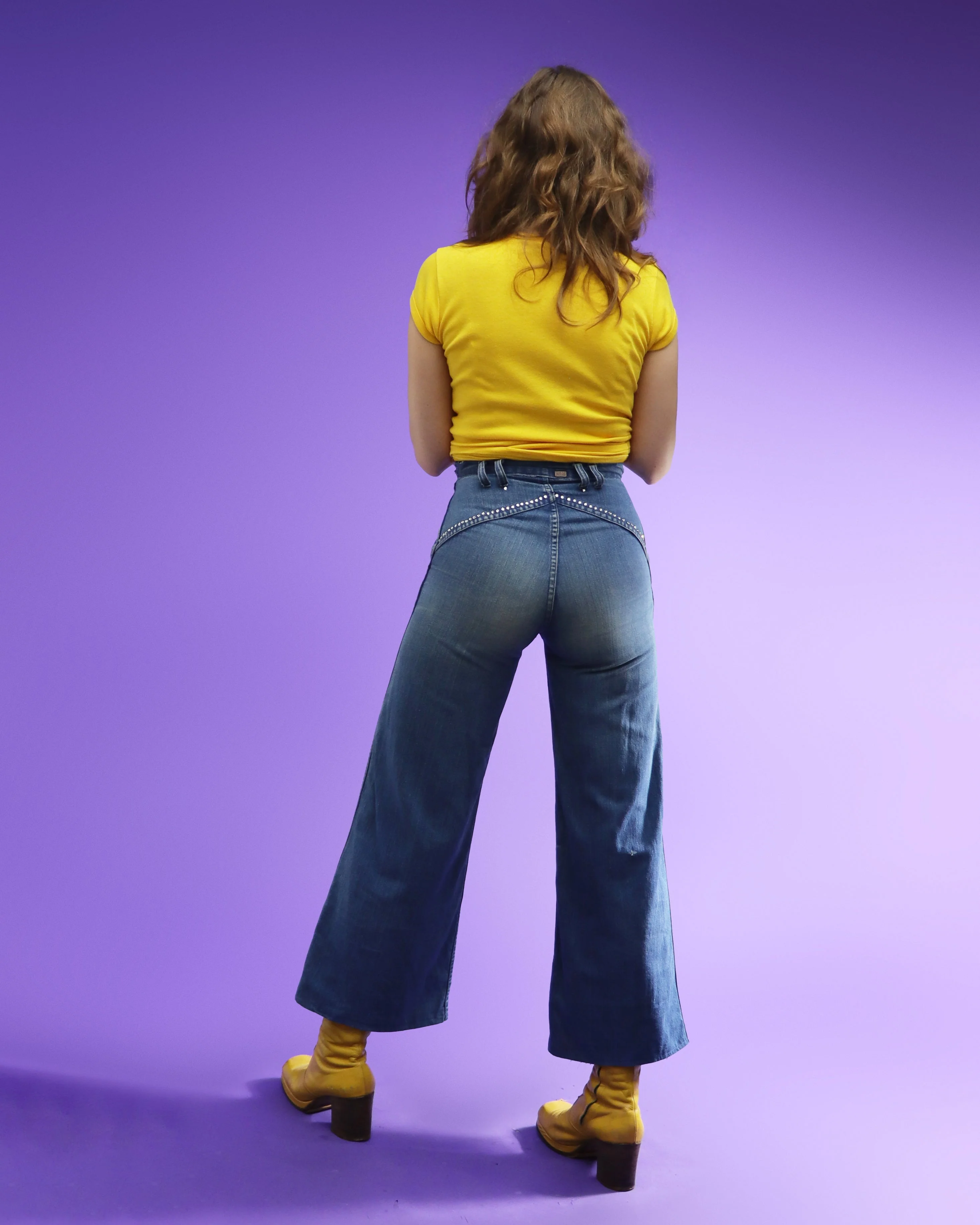 Vintage 1970s Rhinestone Studded Jeans - Image 75